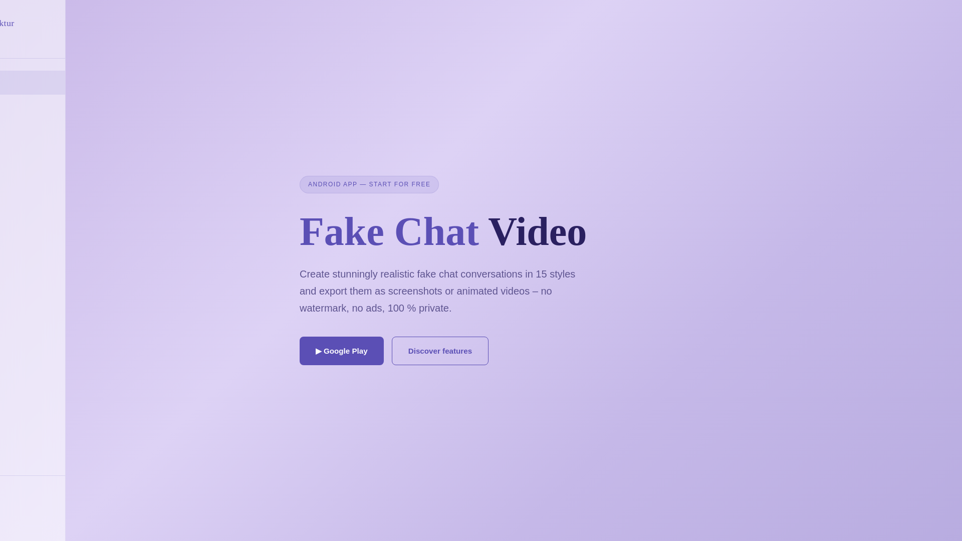 website screenshot of https://fakechatvideomaker.com/