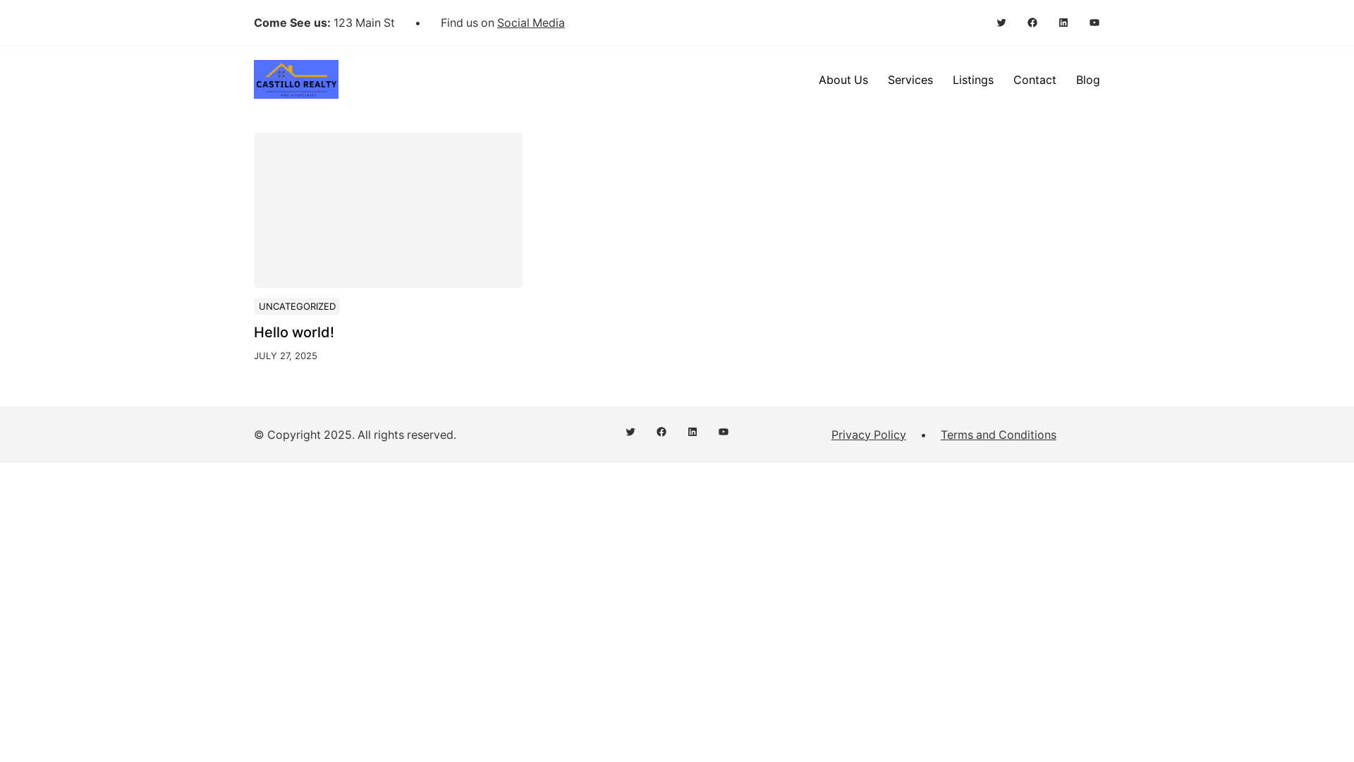 website screenshot of https://castillorealtyassociates.com/