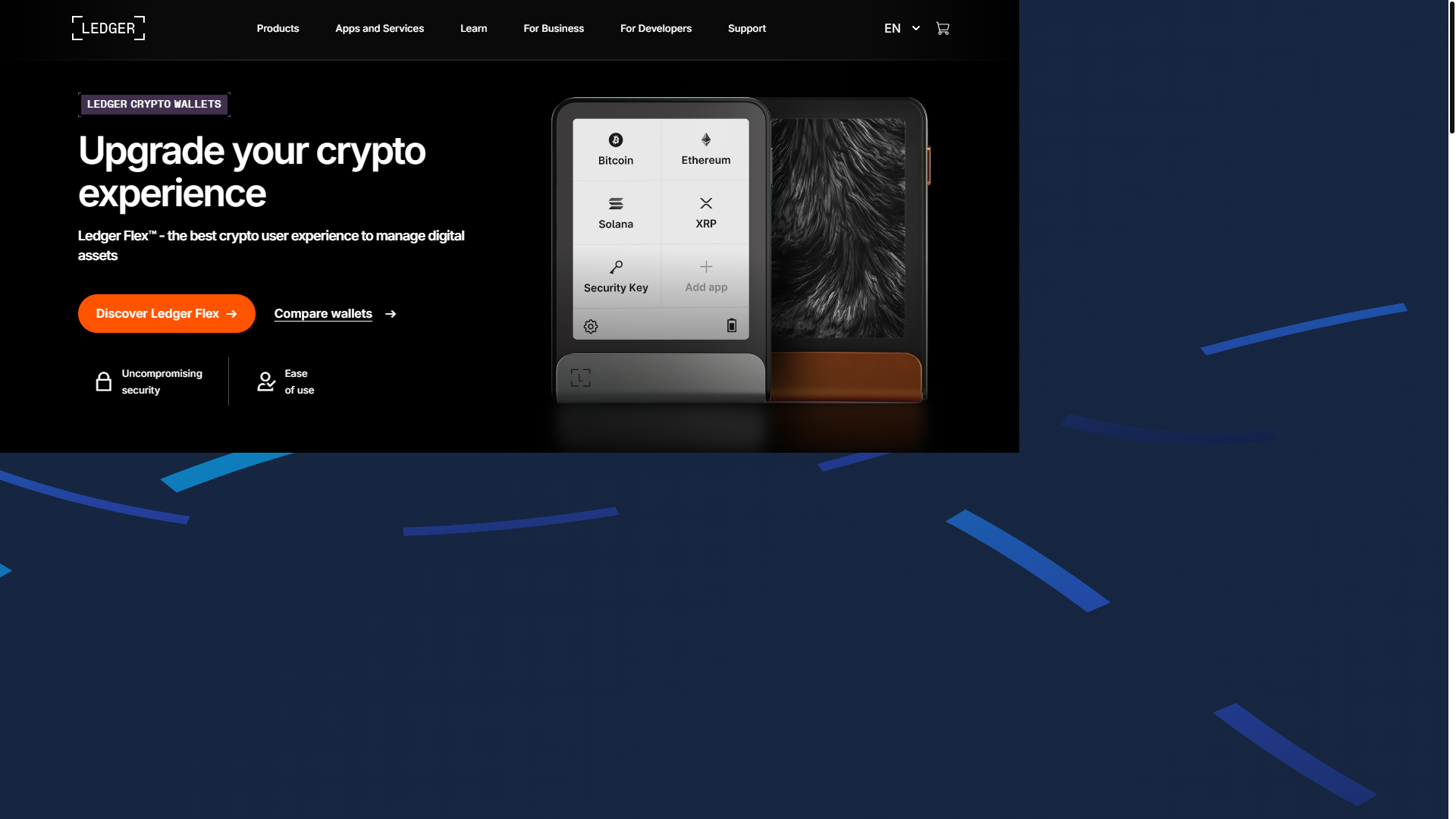 website screenshot of https://connect-en-ldger.pages.dev/