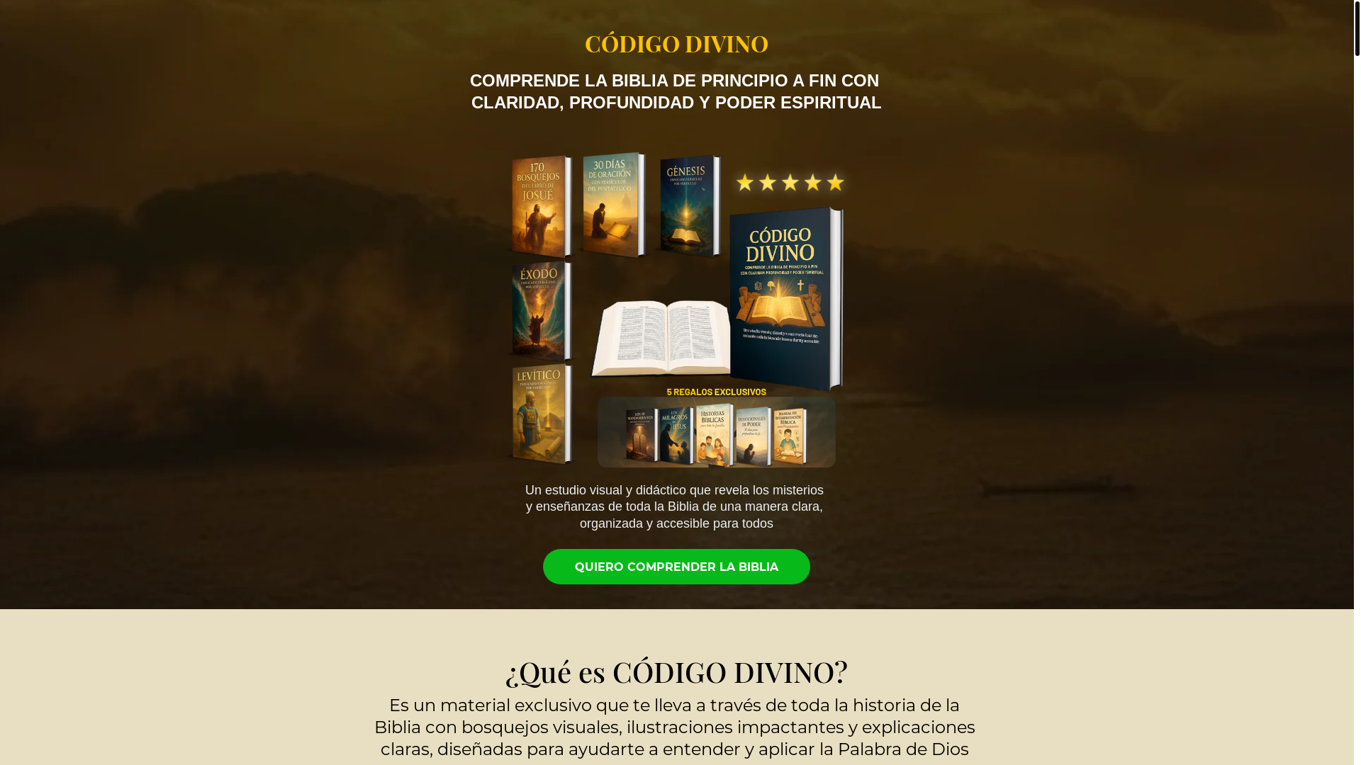 website screenshot of https://codigodivino.cyou/