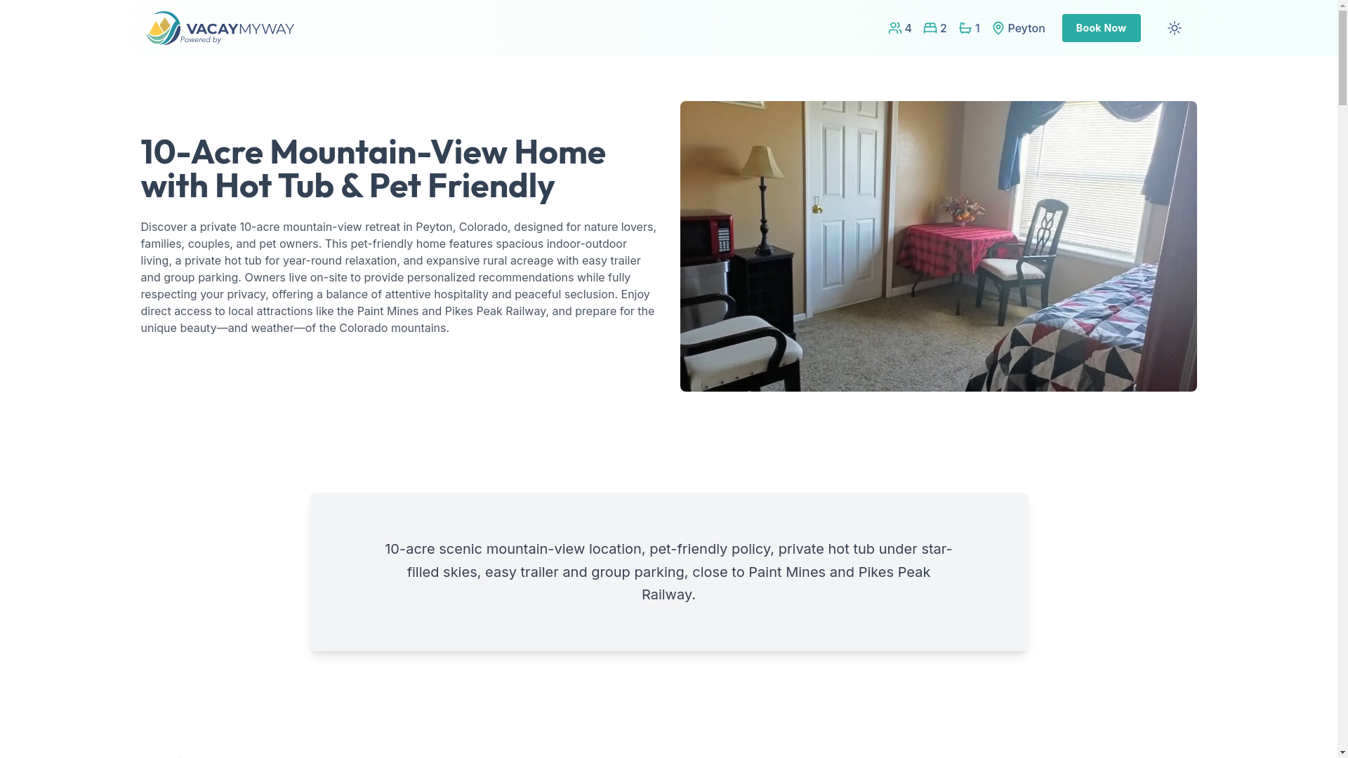 website screenshot of https://joyfulacres.house/