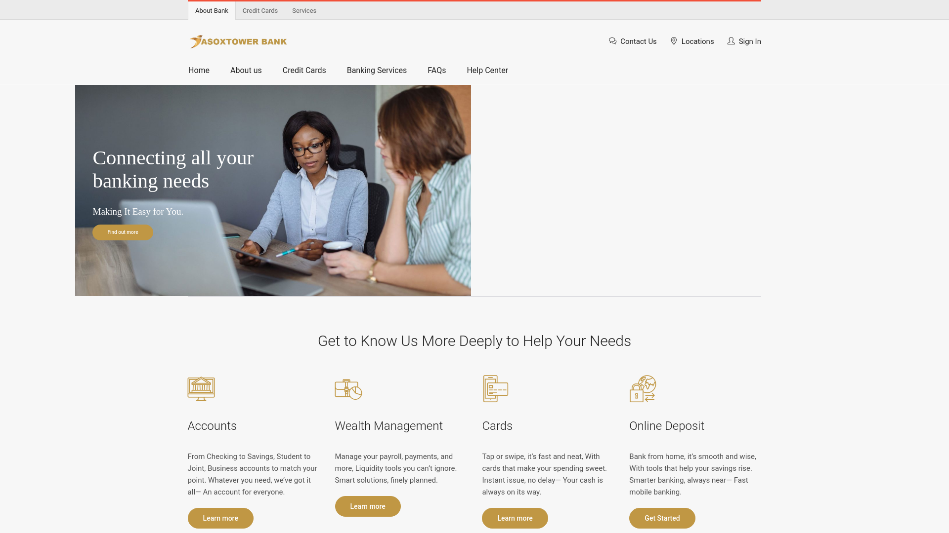 website screenshot of https://asox-towerbank.com/