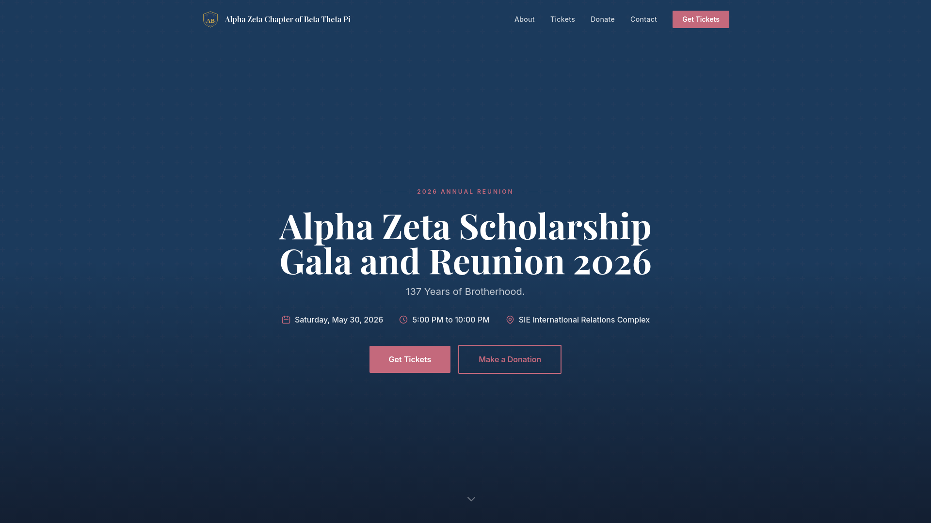 website screenshot of https://dubeta2026.com