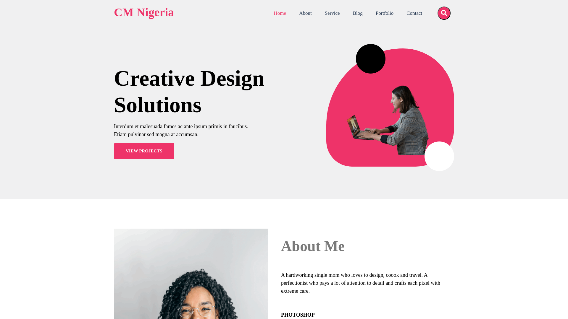 website screenshot of https://cmnigeria.org