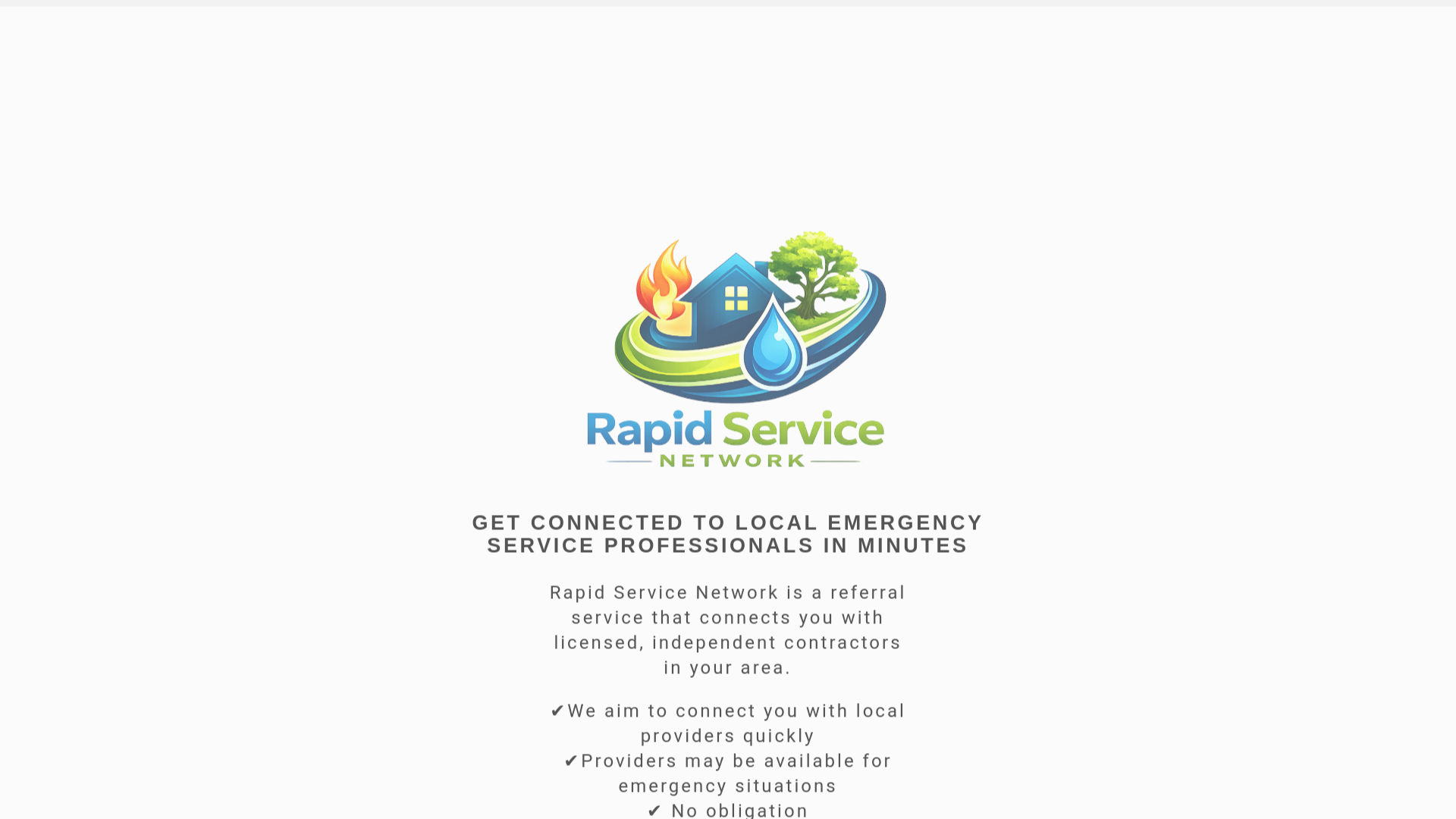 website screenshot of https://rapidservicenetwork.com/
