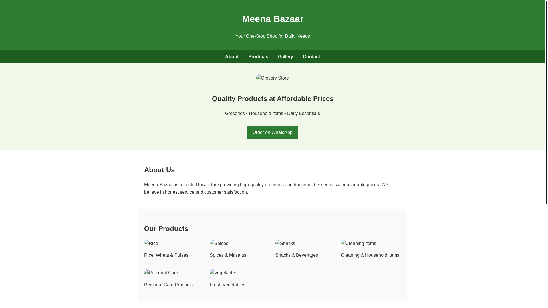 website screenshot of https://meena-bazaar2.pages.dev/