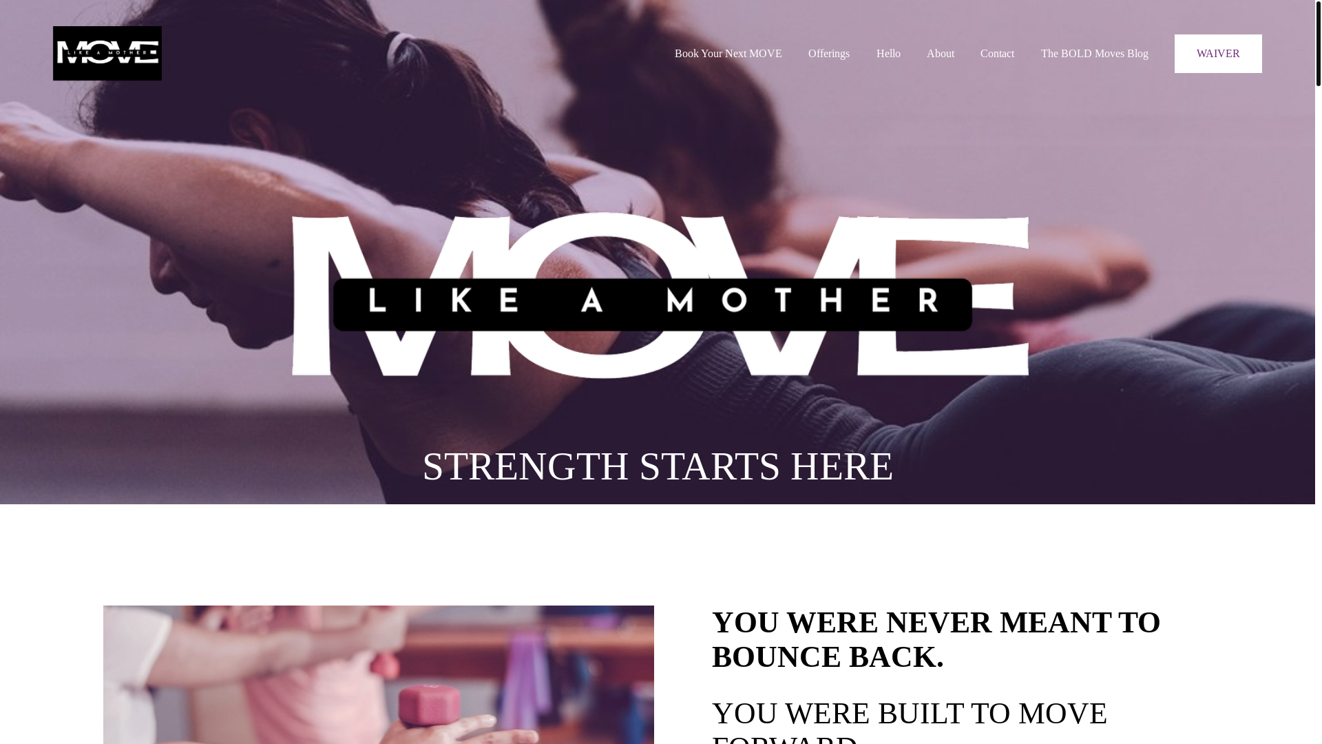 website screenshot of https://movelikeamother.net/