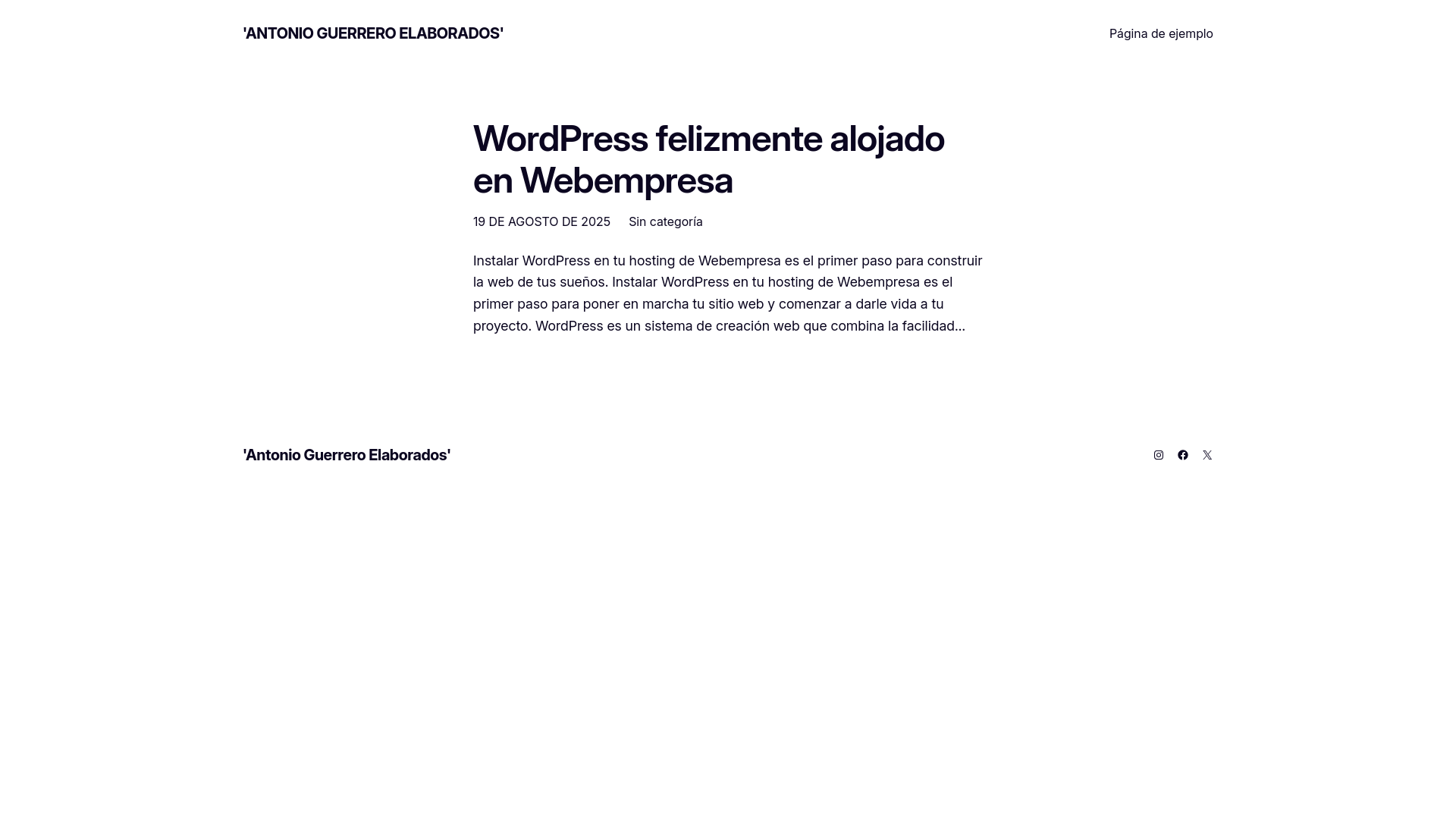 website screenshot of https://antonioguerreroelaborados.com/