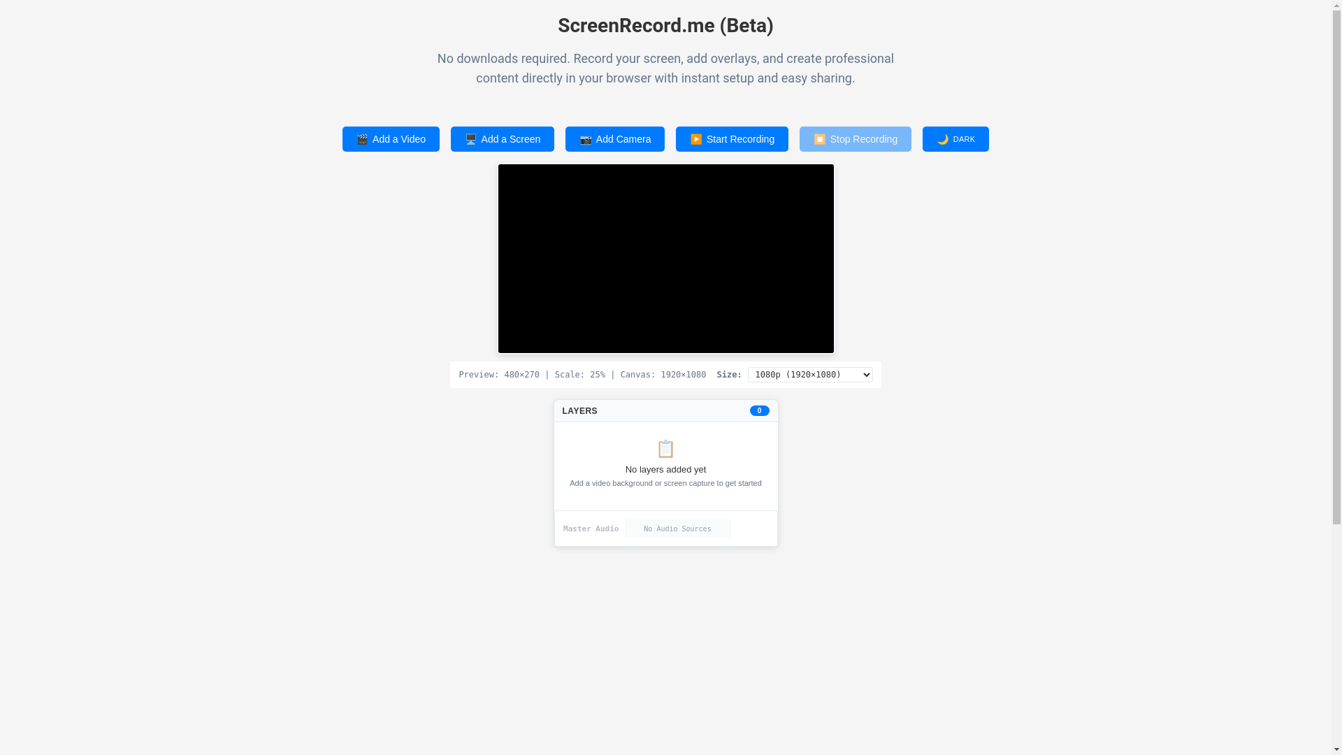 website screenshot of https://screenrecordme.pages.dev/