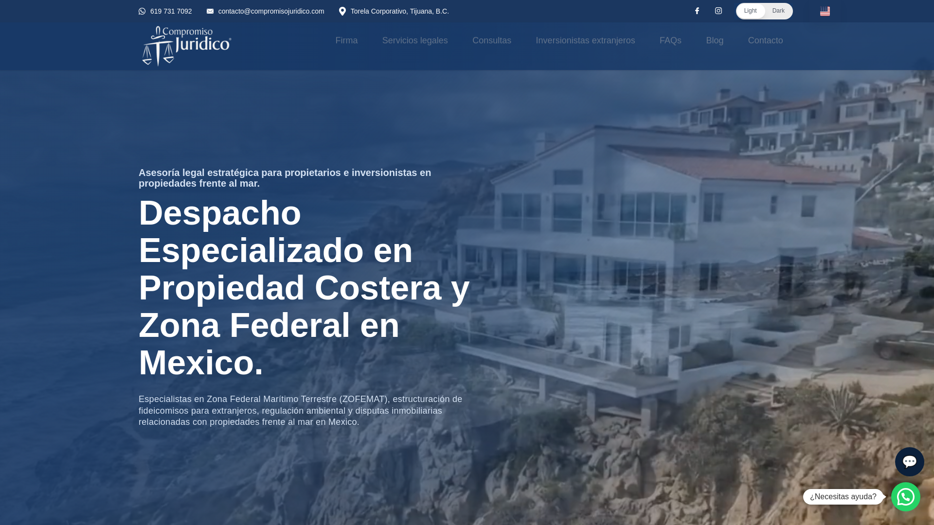 website screenshot of https://compromisojuridico.com/