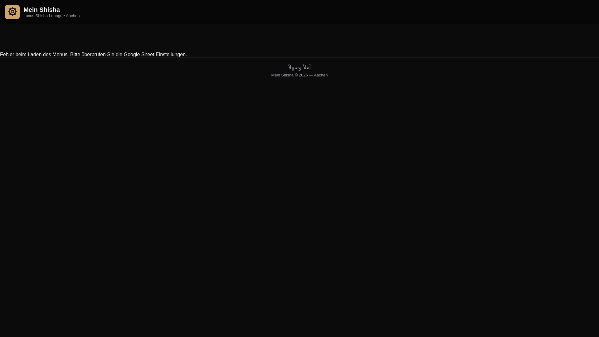 website screenshot of https://meinshisha-aachen.de/