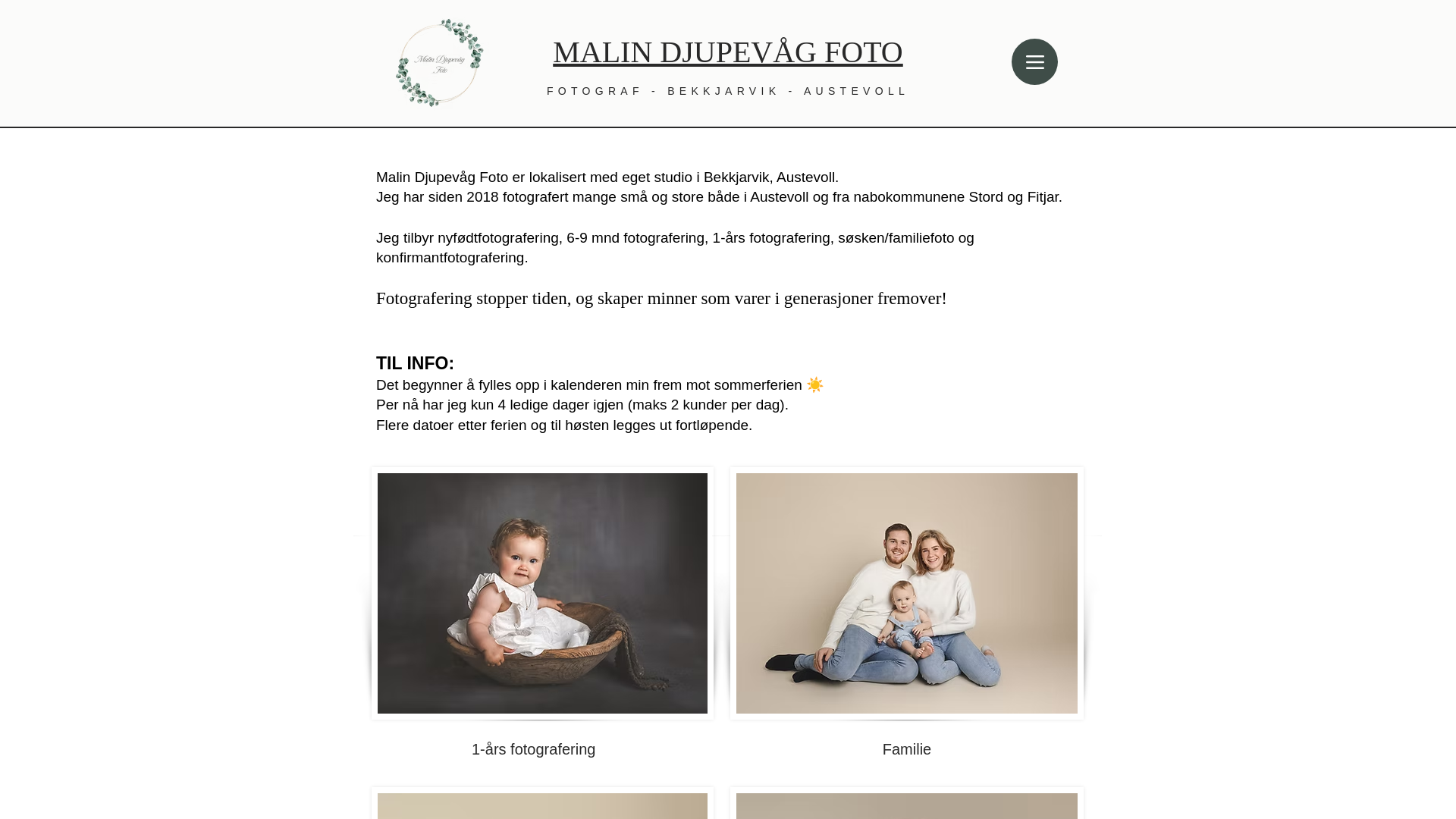 website screenshot of https://malindfoto.com/