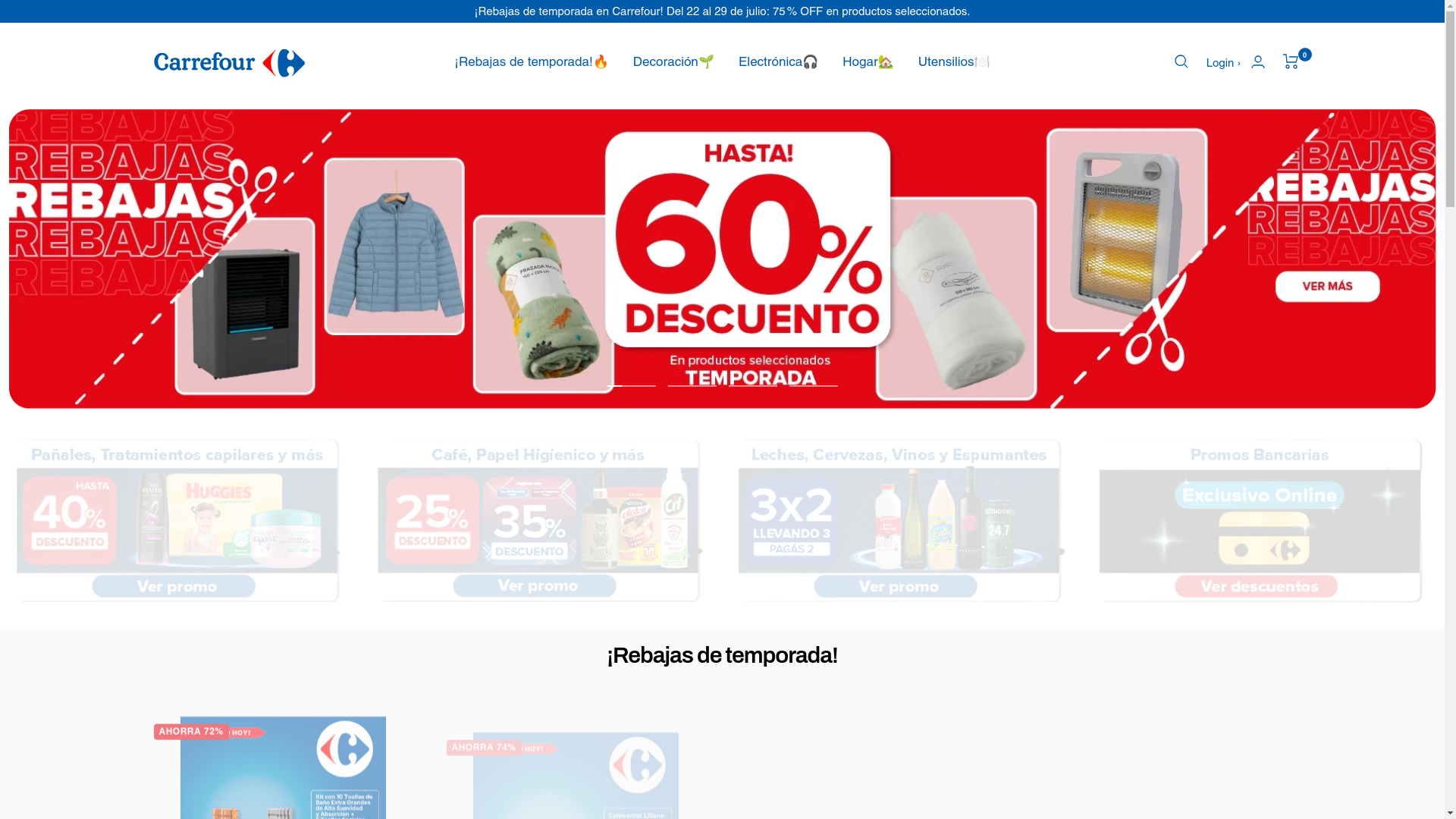 website screenshot of https://carrefour-argentina.com/
