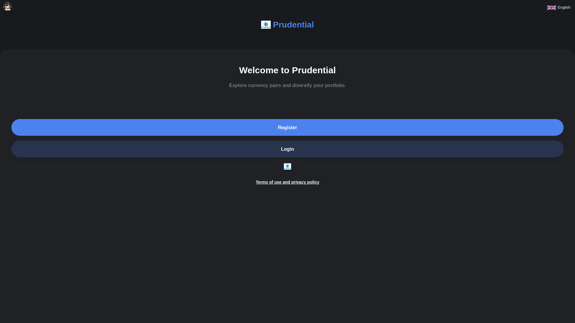 website screenshot of https://prudentialr.com/