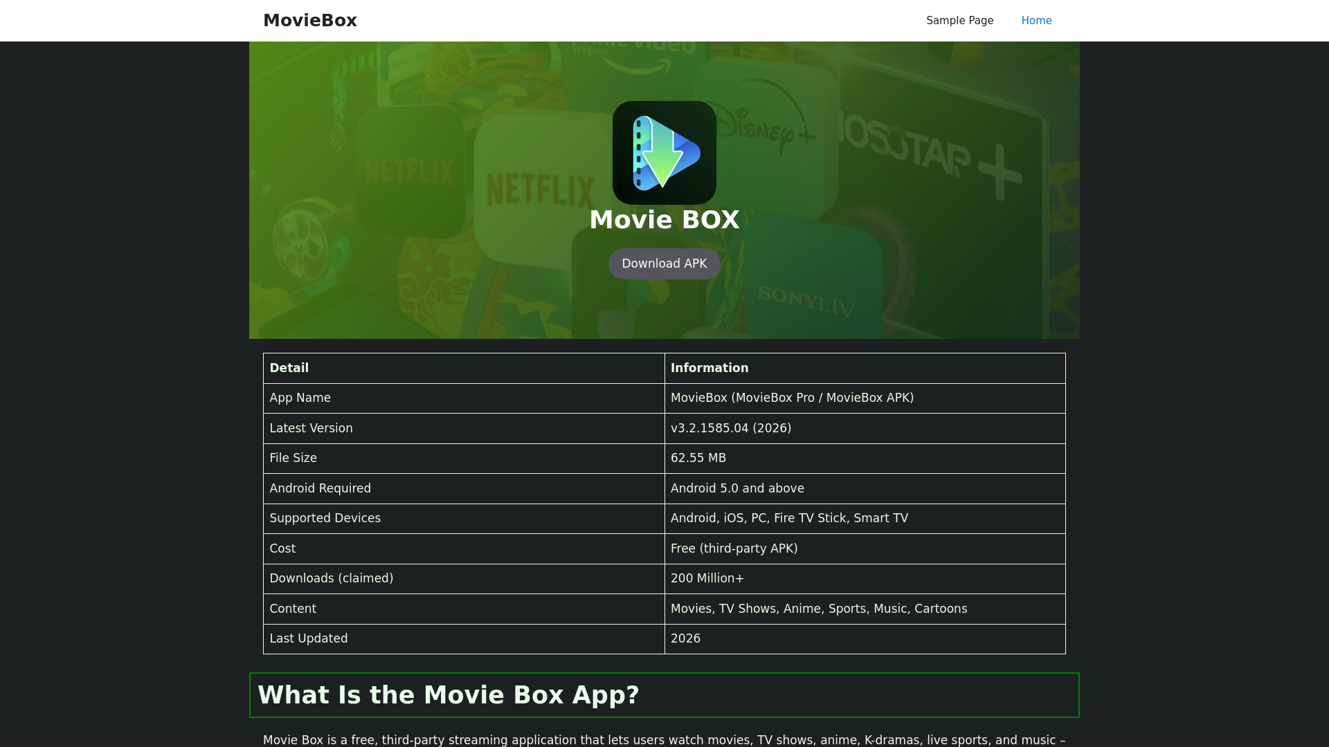 website screenshot of https://movieboxx.net/