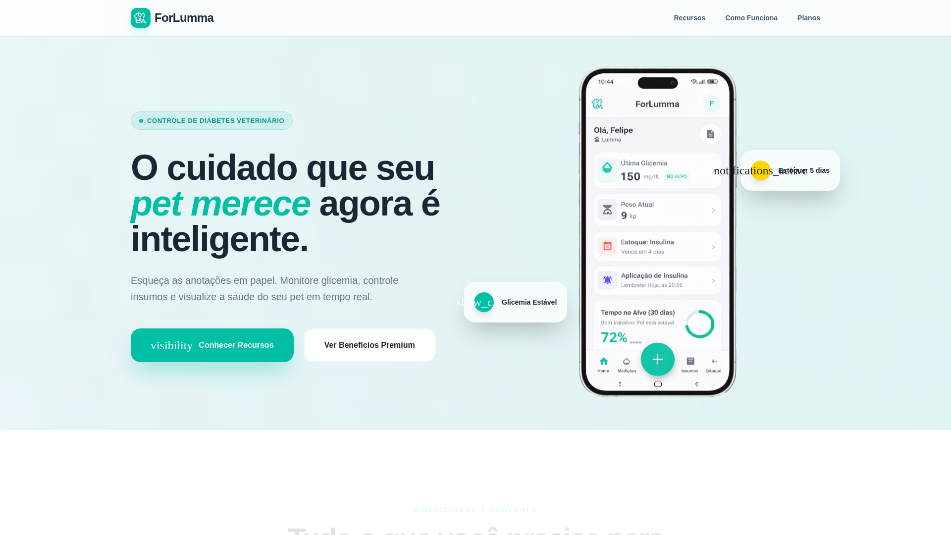 website screenshot of https://forlumma.com.br/