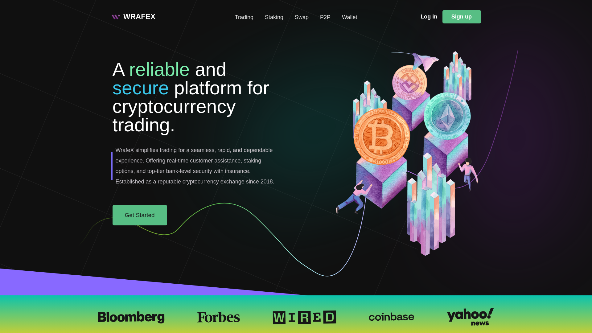 website screenshot of https://wrafex.com/