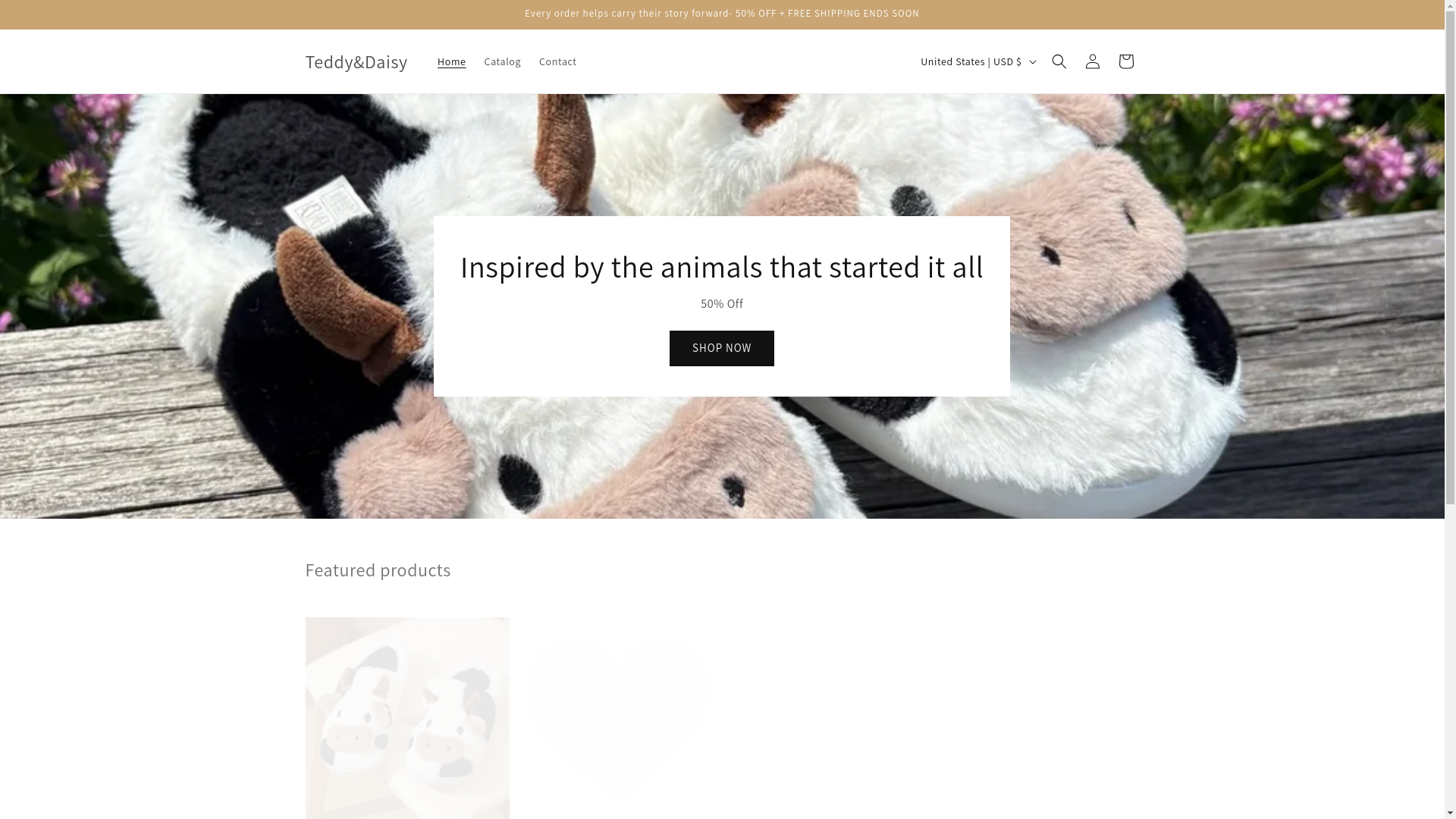 website screenshot of https://teddydaisy.com/