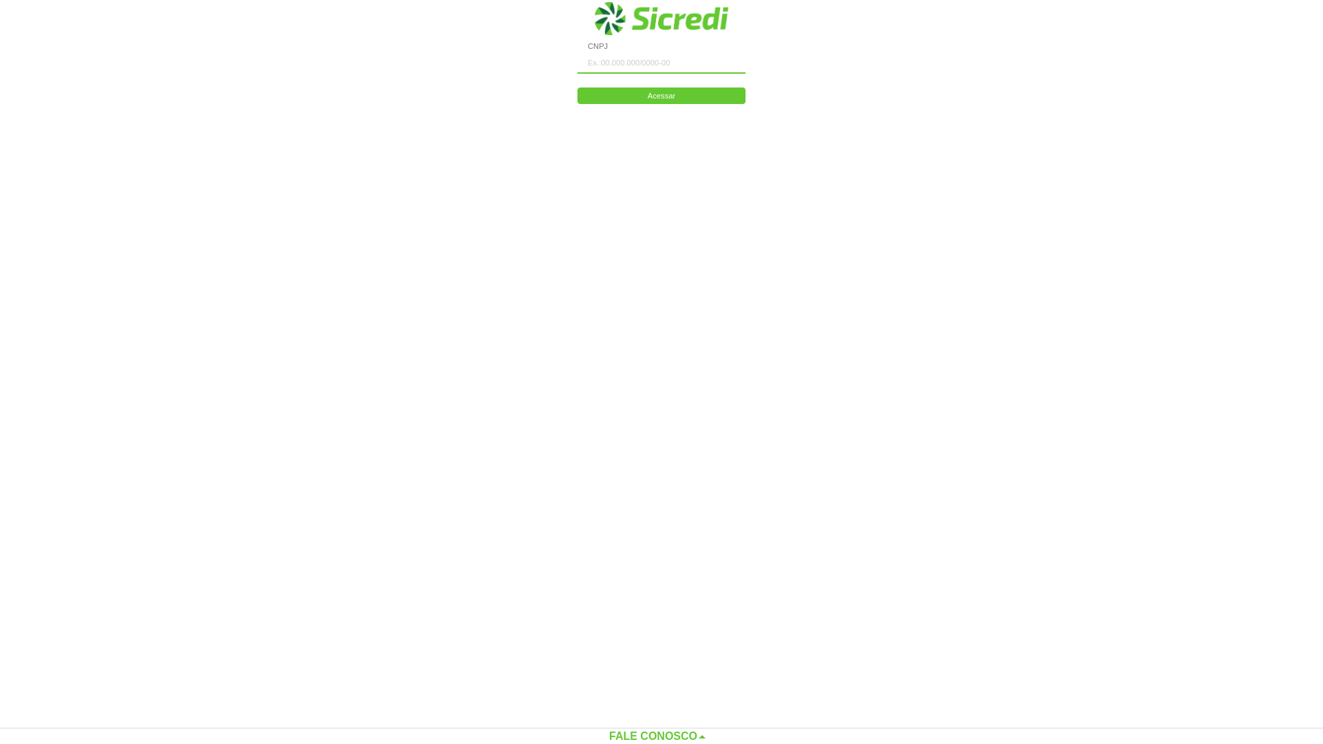 website screenshot of https://ibpj.sicredi.com.br