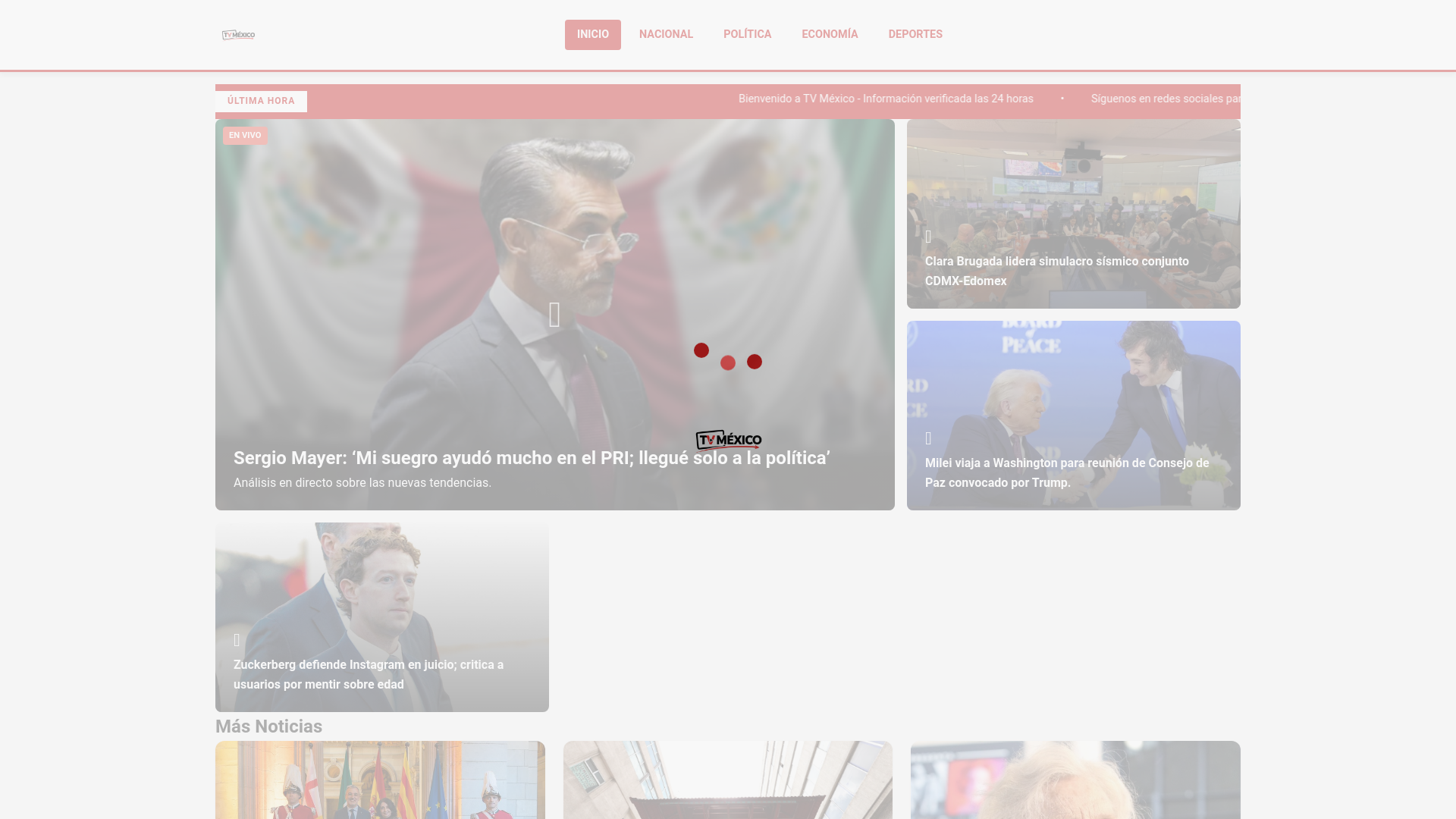 website screenshot of https://tvmexico.pages.dev/