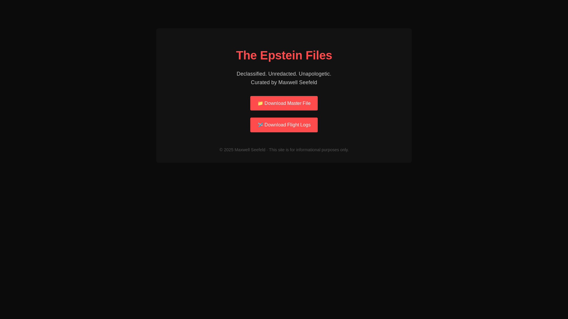 website screenshot of https://epstein-8tc.pages.dev/