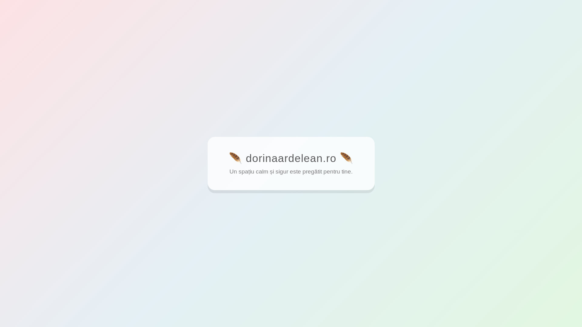 website screenshot of https://dorinaardelean.ro/