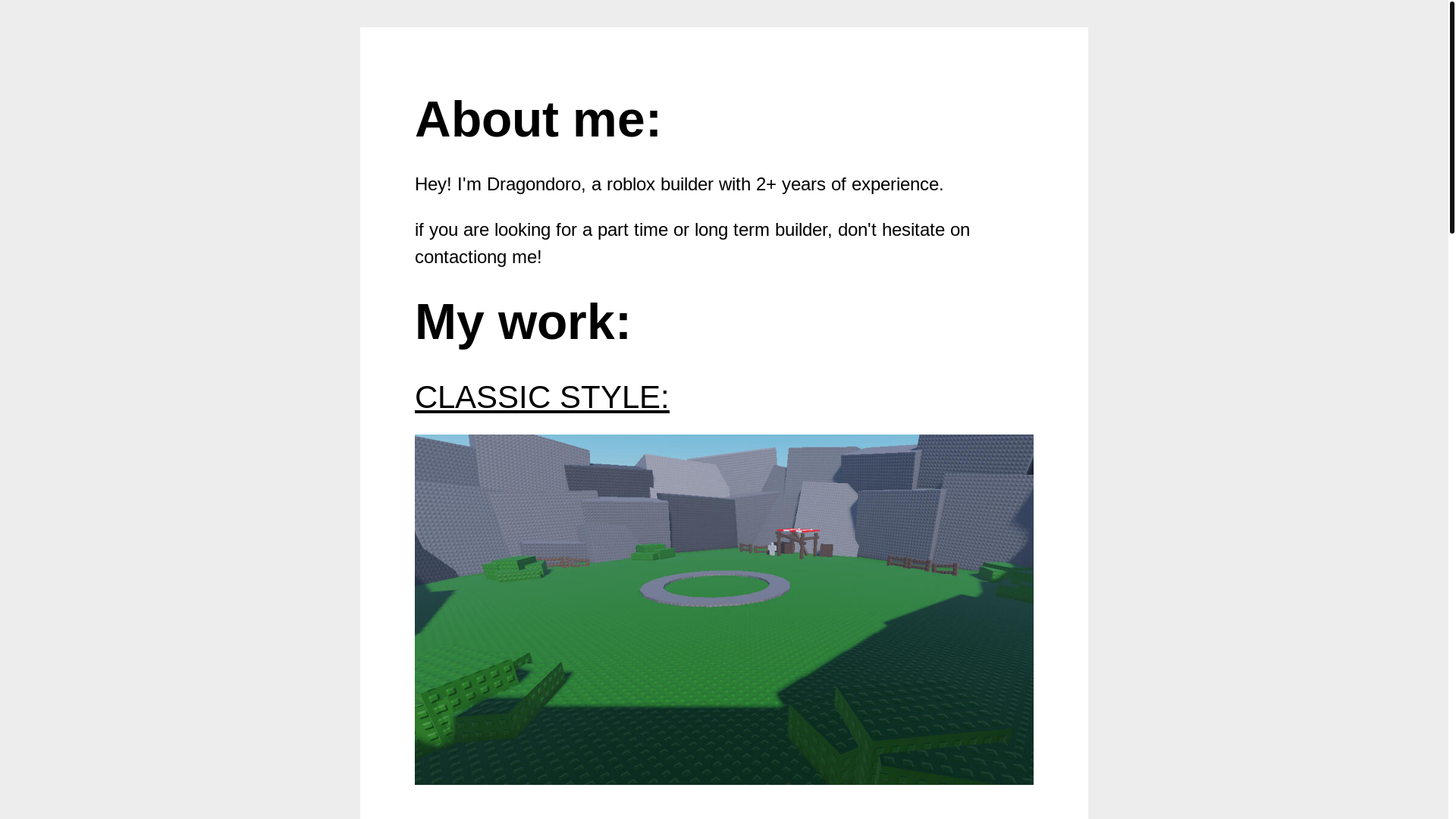 website screenshot of https://dragondoro.carrd.co/
