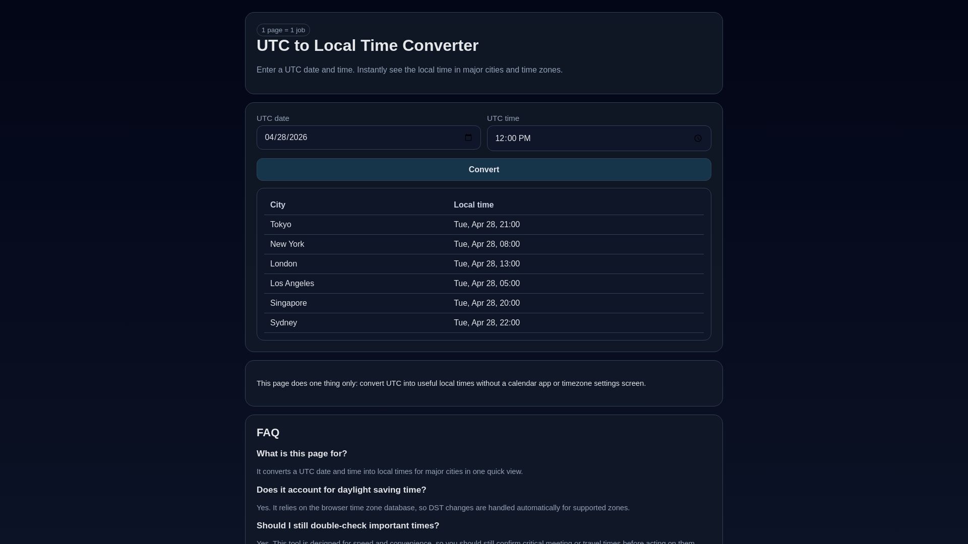 website screenshot of https://utc-to-local-time-converter.pages.dev/
