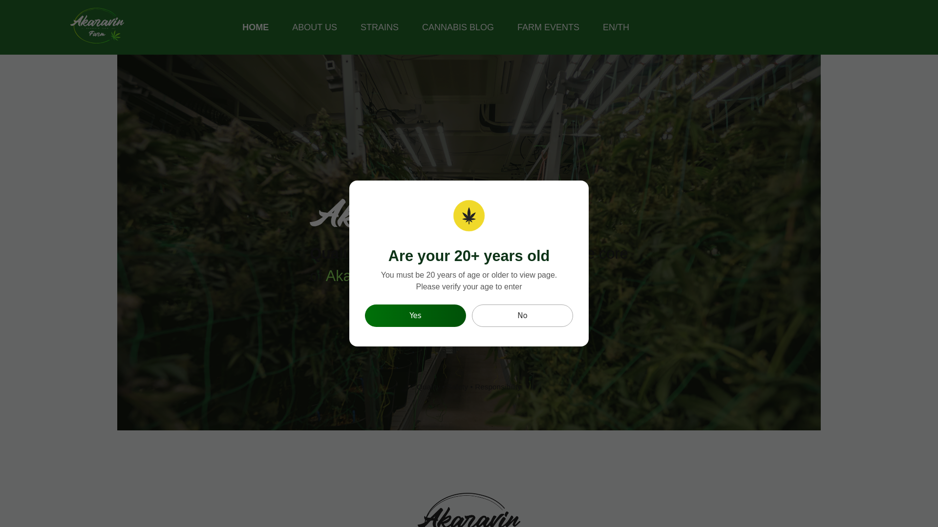 website screenshot of https://akarawinfarm.com/