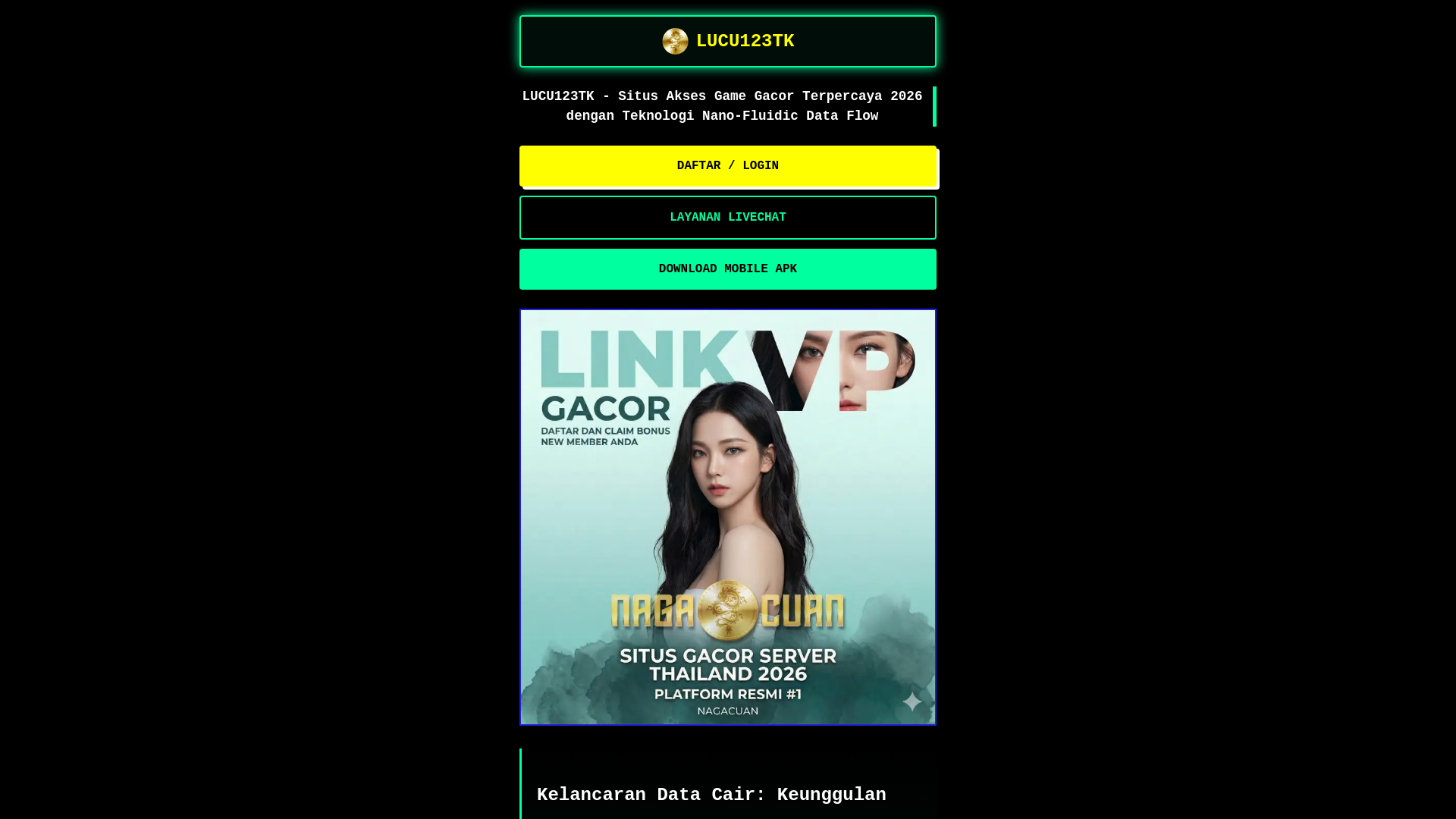 website screenshot of https://lucu123tk.site/