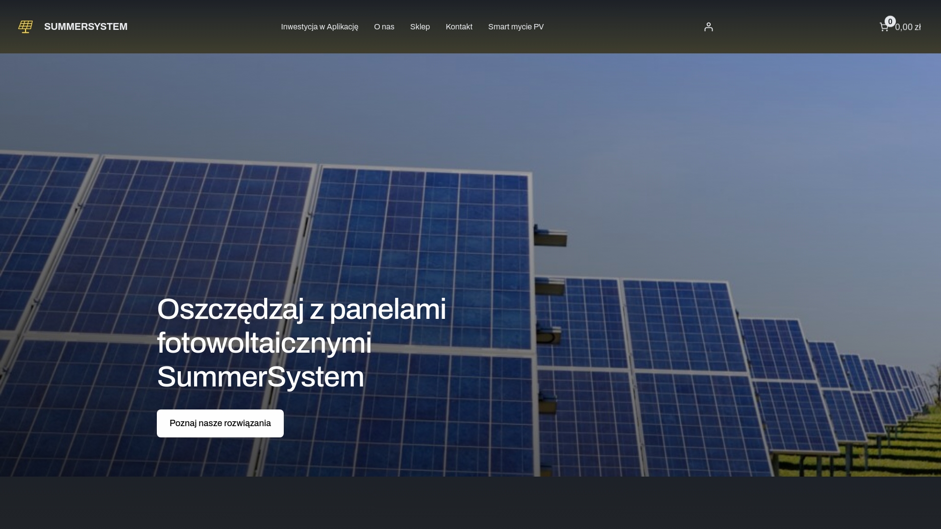 website screenshot of https://summersystem.pl/