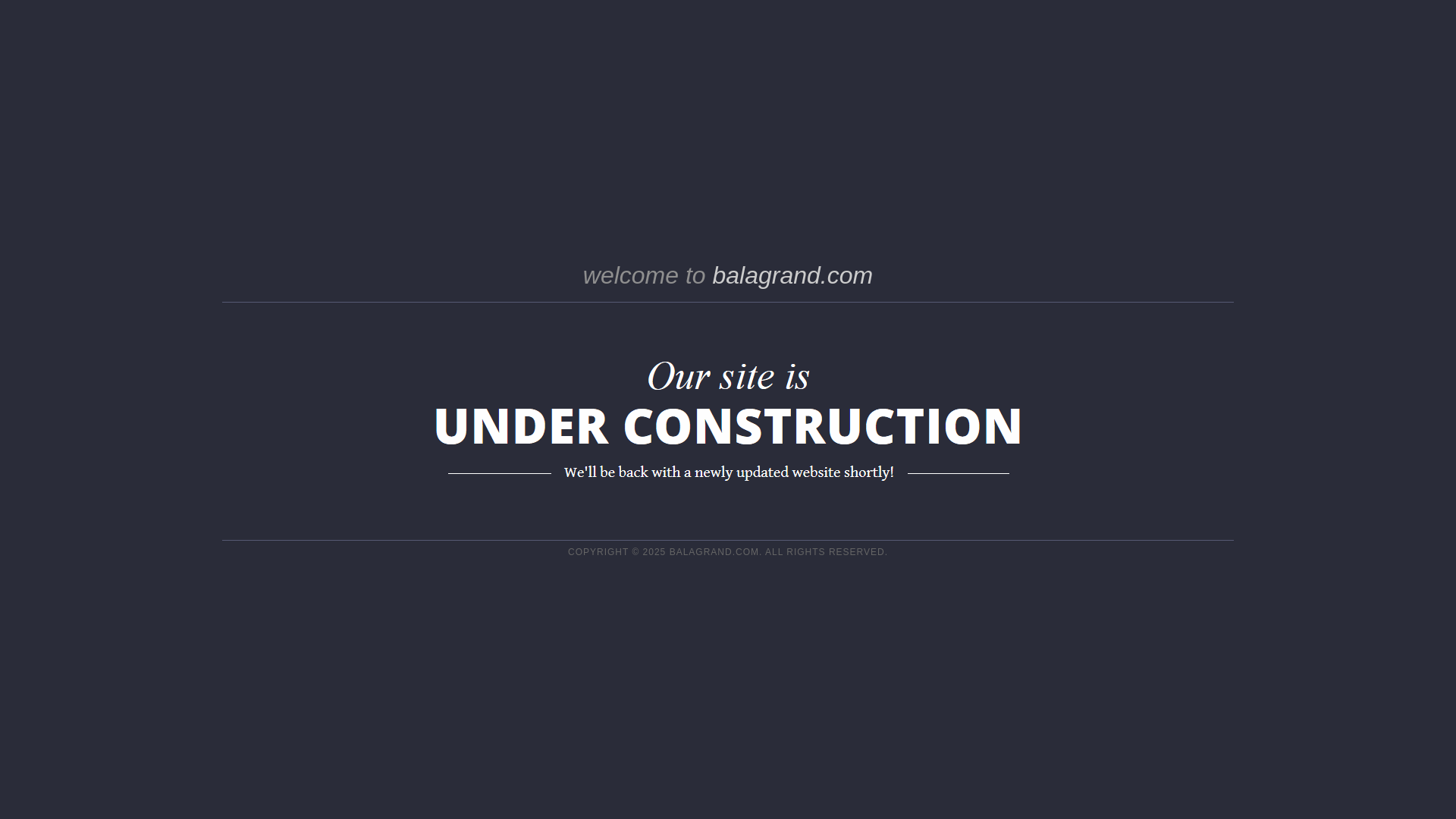 website screenshot of https://balagrand.com/