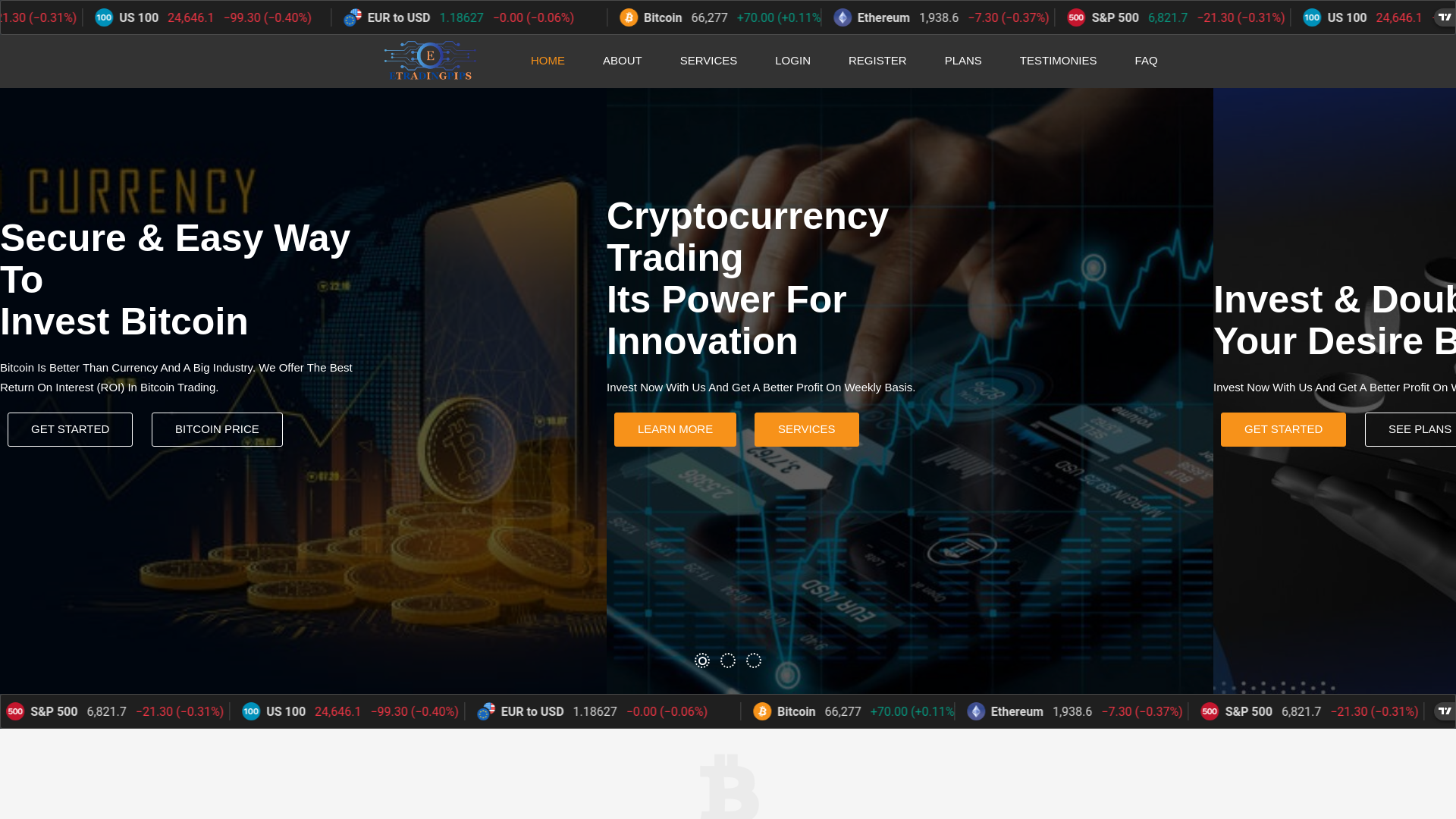 website screenshot of http://etradingpips.co/