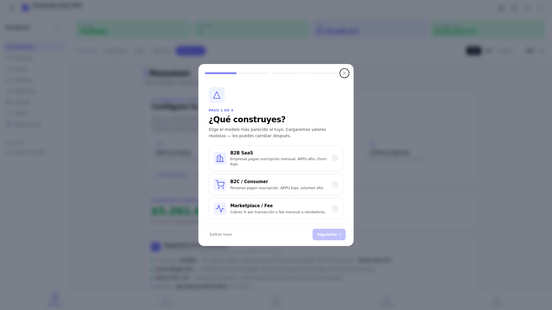 website screenshot of https://chilean-saas-projection.pages.dev/