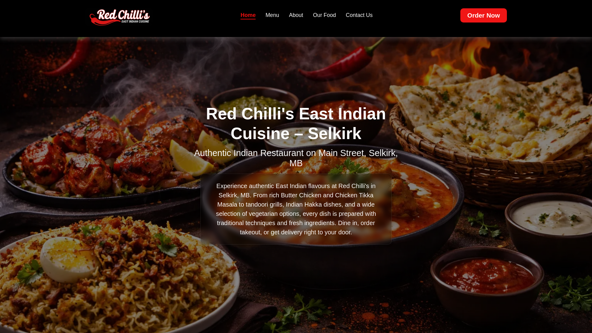 website screenshot of https://red-chilli-s-east-indian-cuisine.pages.dev/