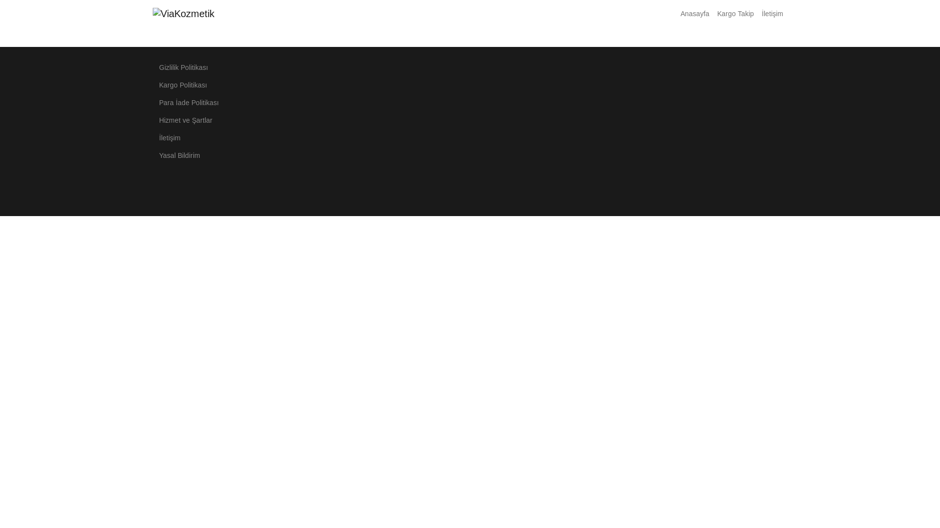 website screenshot of https://viakozmetik.com.tr/