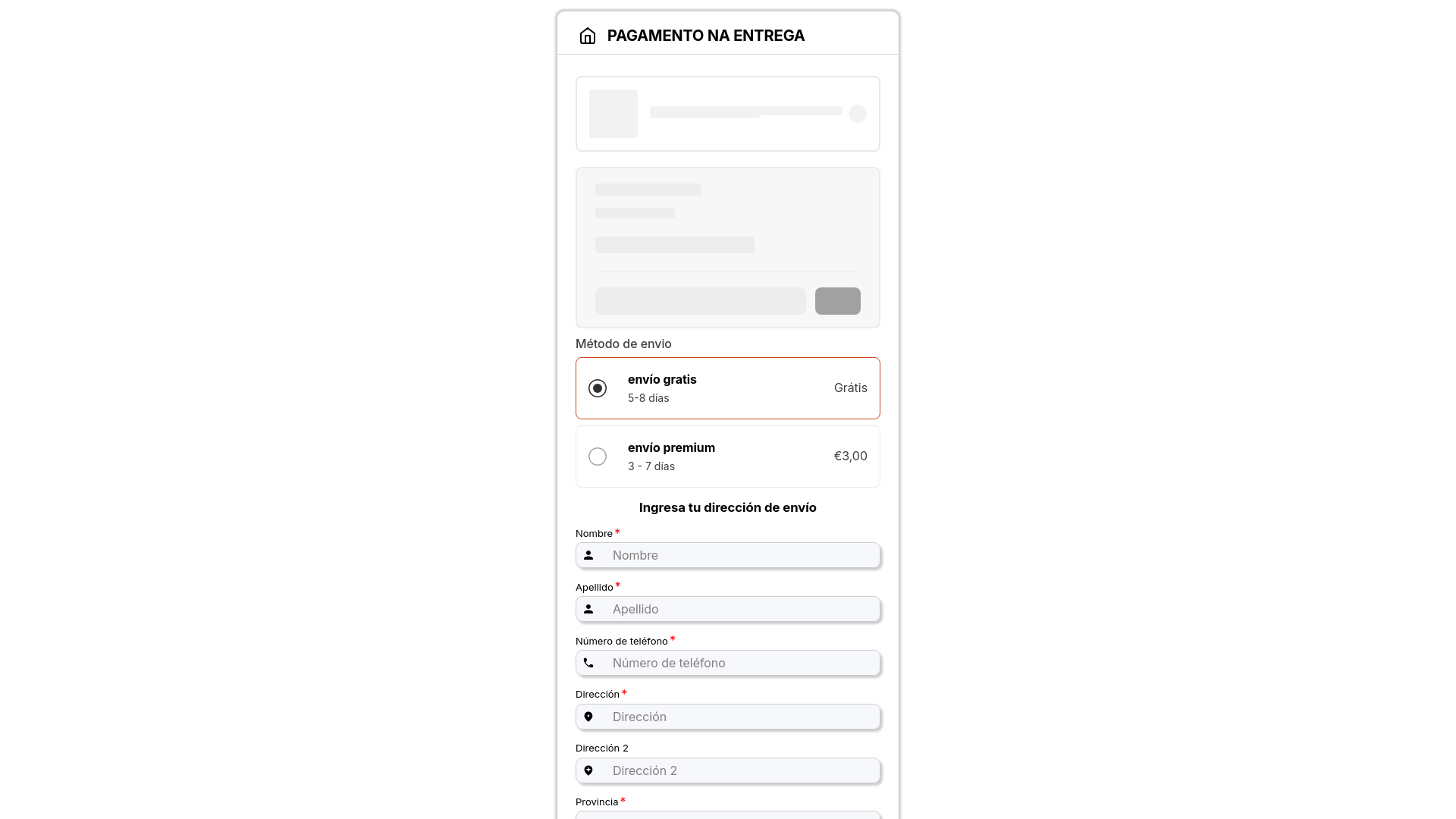 website screenshot of https://pedidoexpreses.com