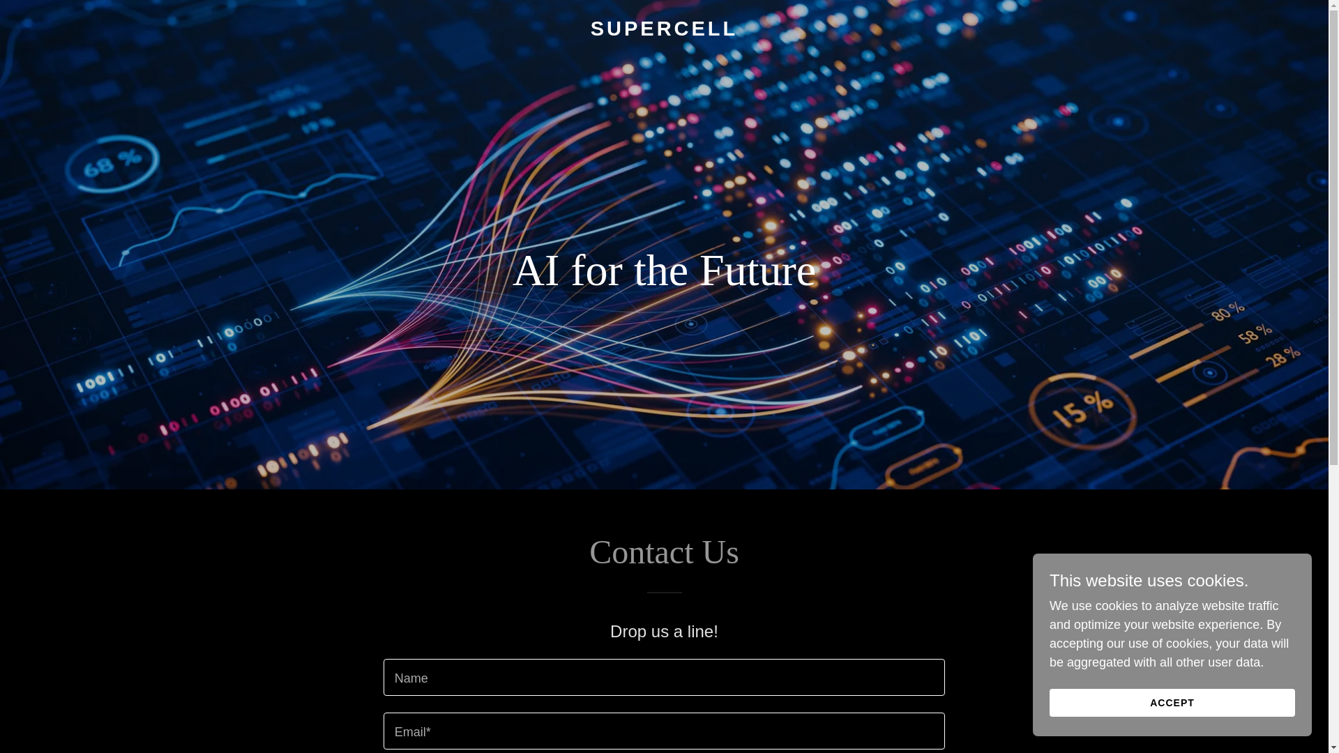 website screenshot of https://super-cell.ai/