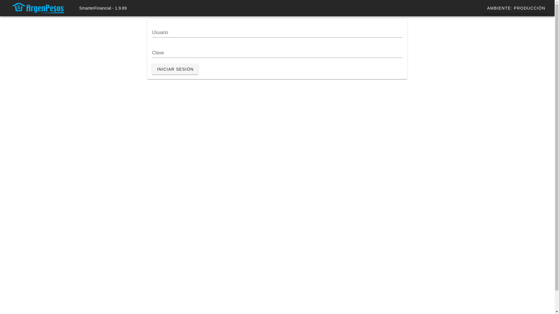 website screenshot of https://smarter.argenpesos.com.ar/