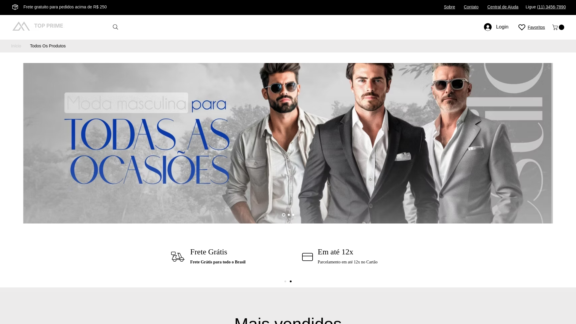 website screenshot of https://topprimetime.com/