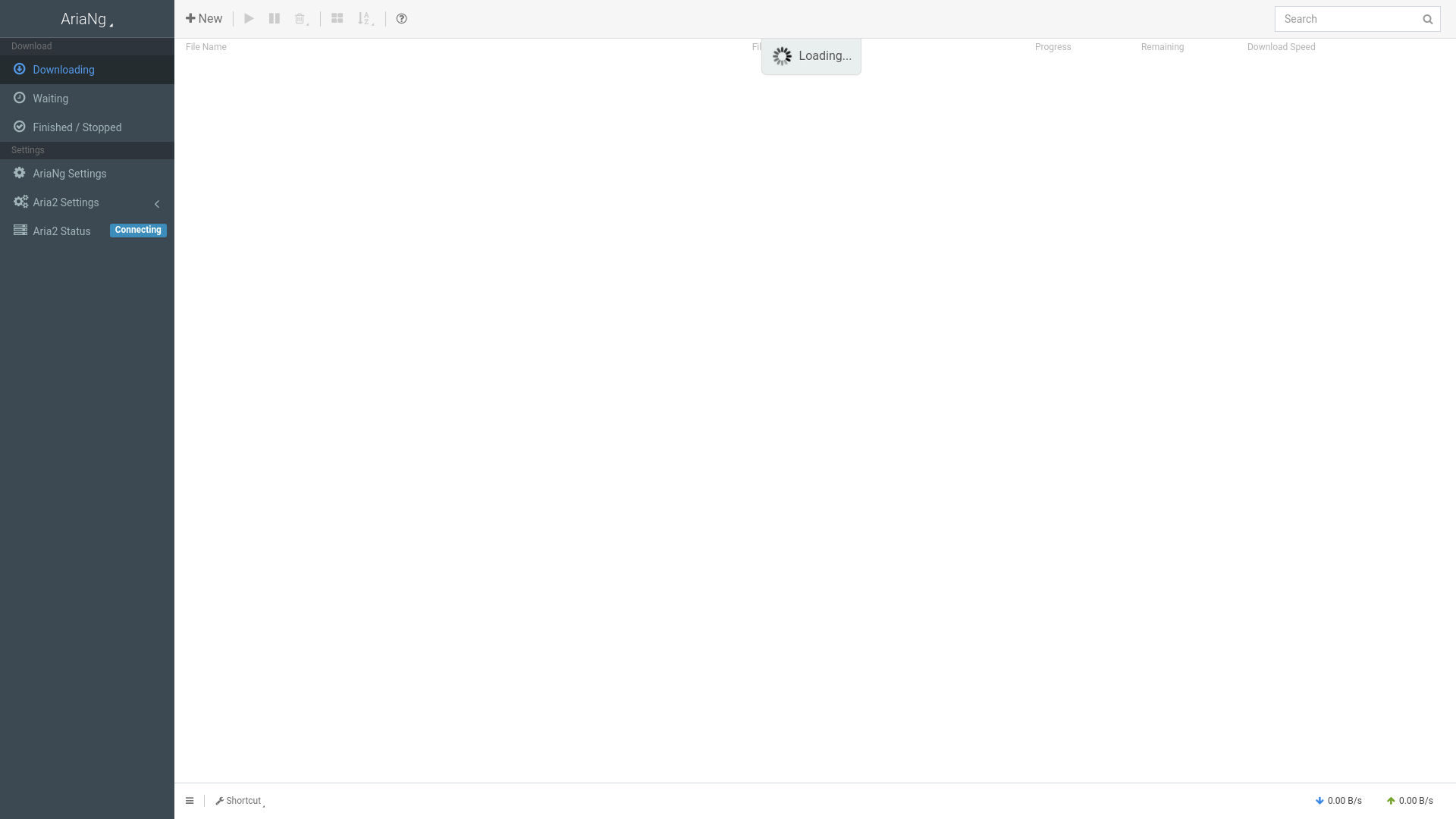 website screenshot of https://ariang-b82.pages.dev/