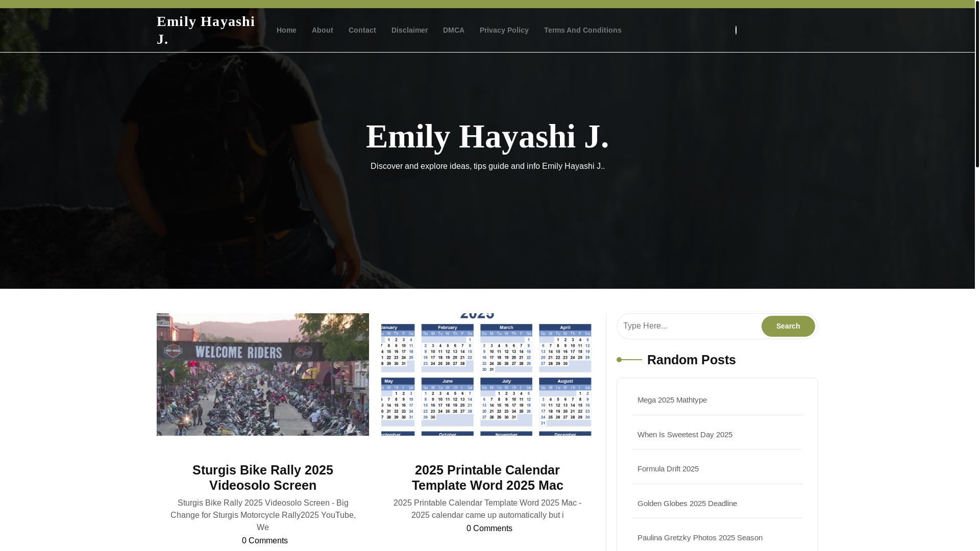 website screenshot of https://emilyhayashij.pages.dev/