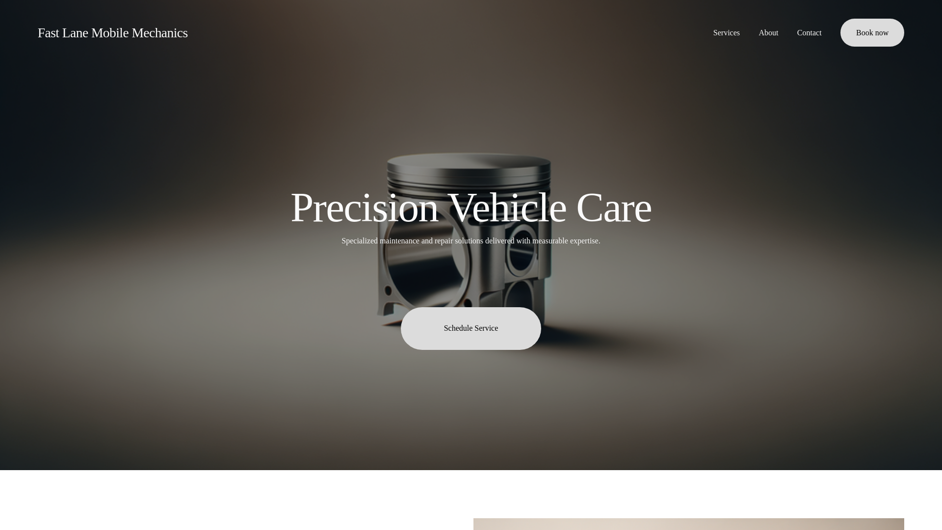 website screenshot of https://fastlanemobilemechanics.org/