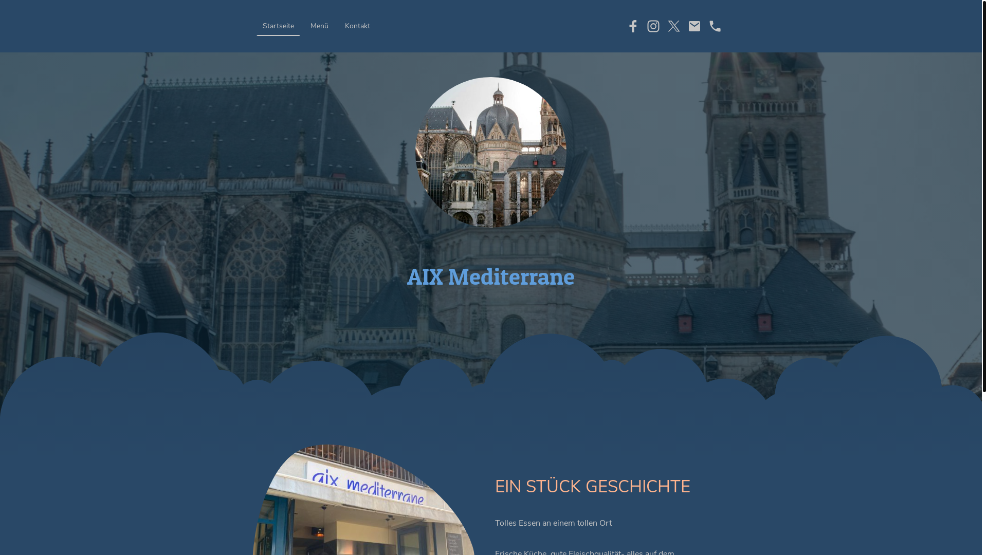 website screenshot of https://aix-mediterran.de/