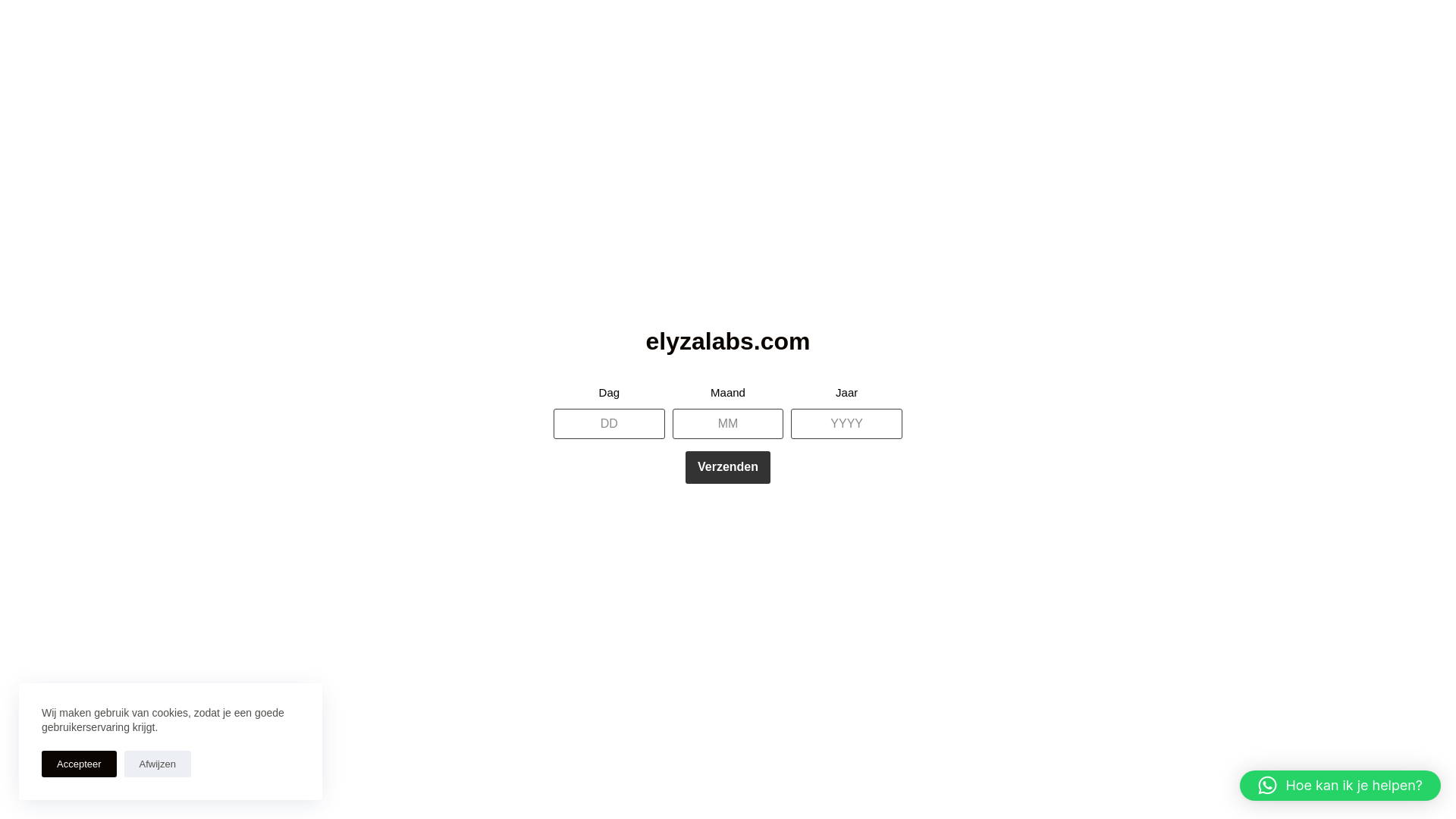 website screenshot of https://elyzalabs.com/
