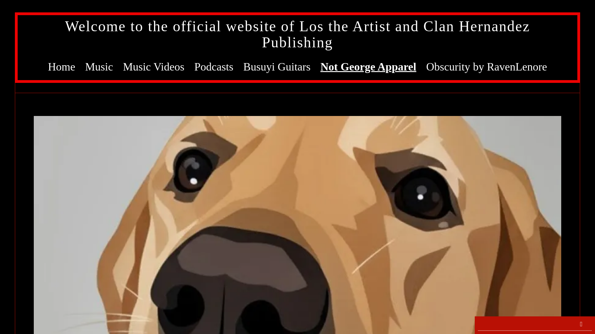 website screenshot of https://notgeorgeapparel.com/