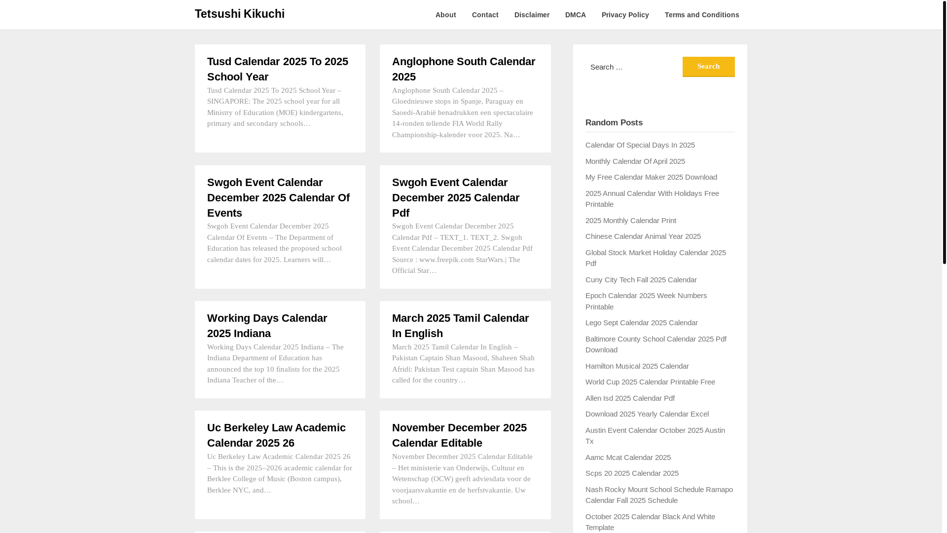 website screenshot of https://tetsushikikuchi.pages.dev/