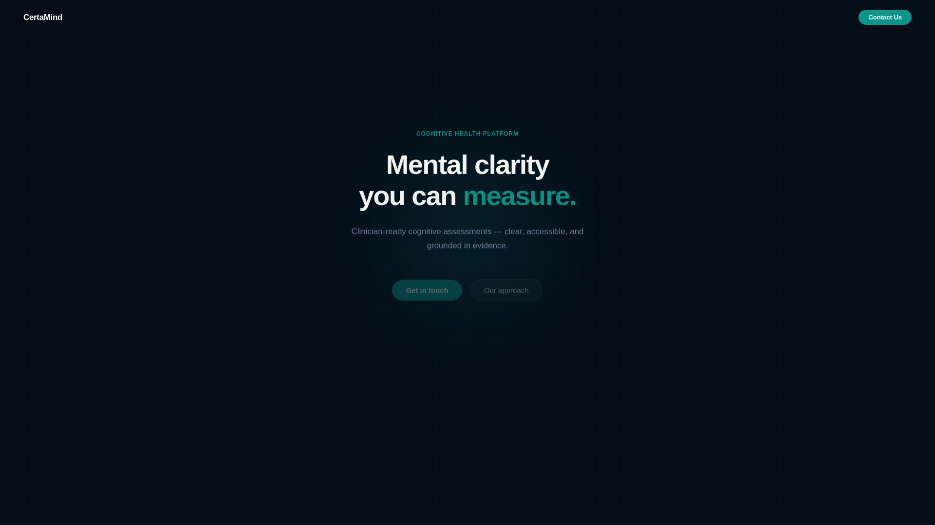 website screenshot of https://certamind.ai