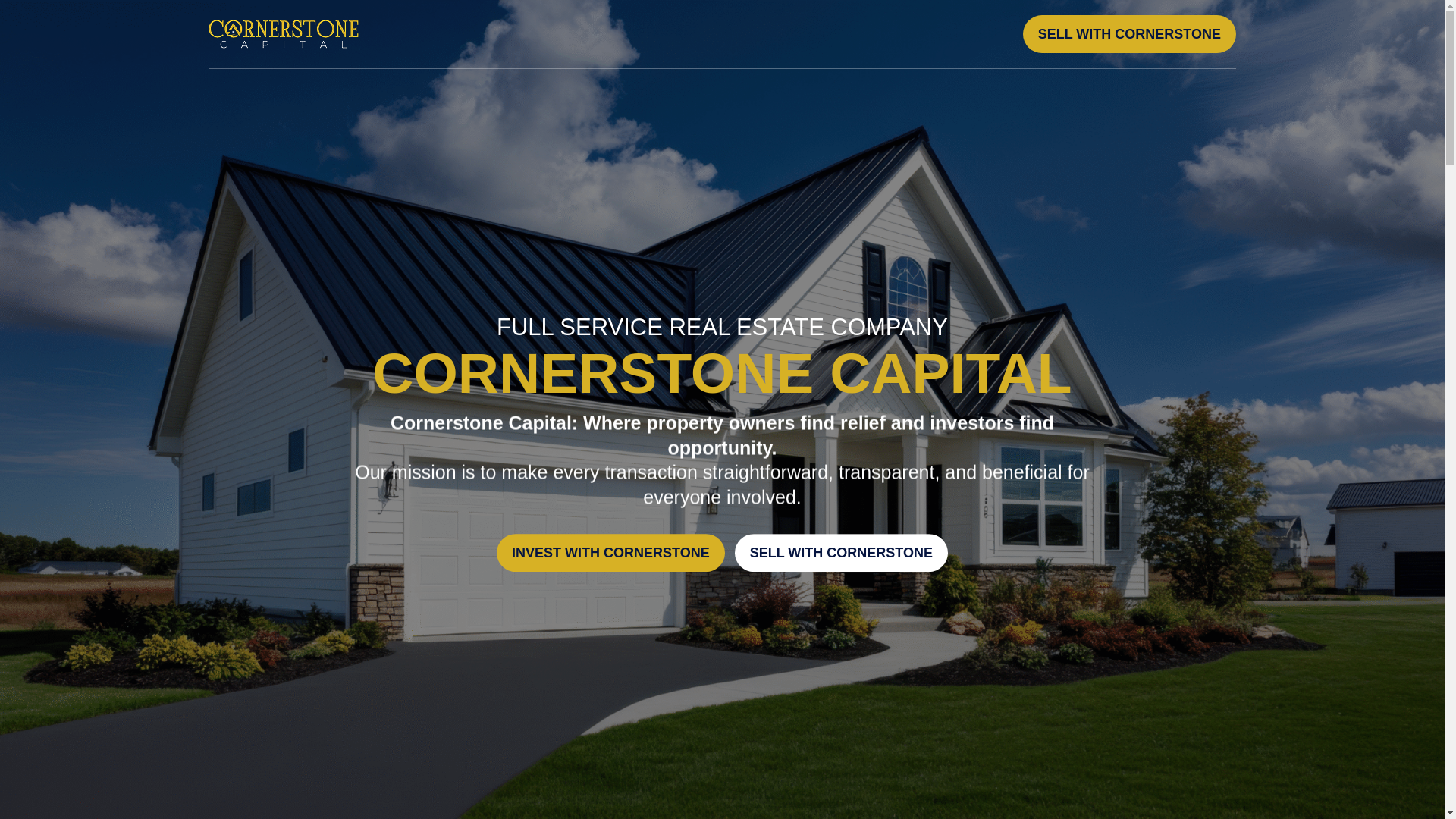 website screenshot of https://cornerstonecapital.investments/