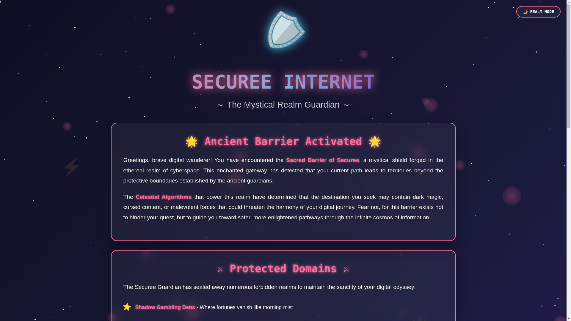 website screenshot of https://secure-internet.pages.dev/